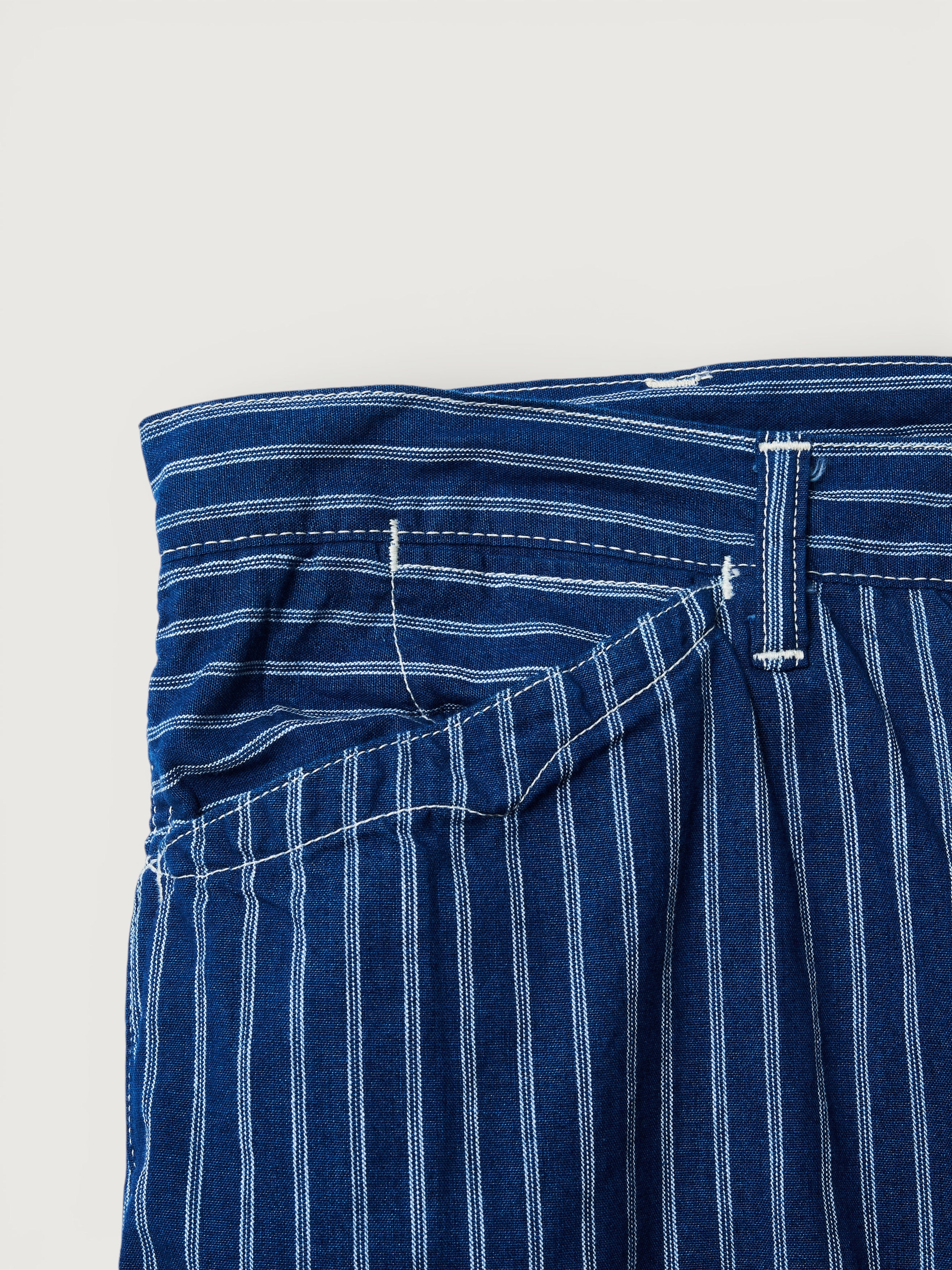 #3327-SC2 SWEETBEAR Bandtop : stripe chambray 2 indigo