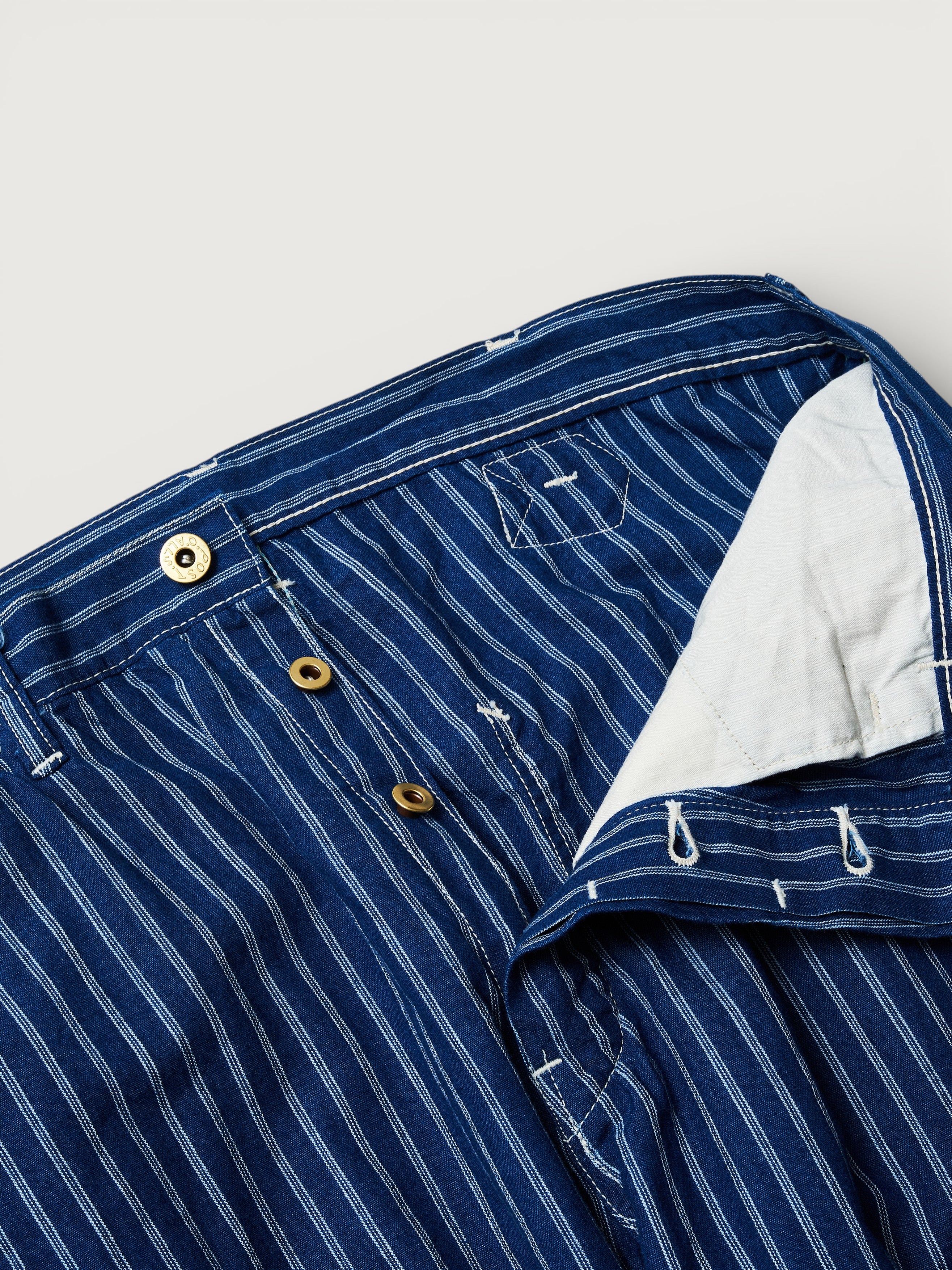 #3327-SC2 SWEETBEAR Bandtop : stripe chambray 2 indigo