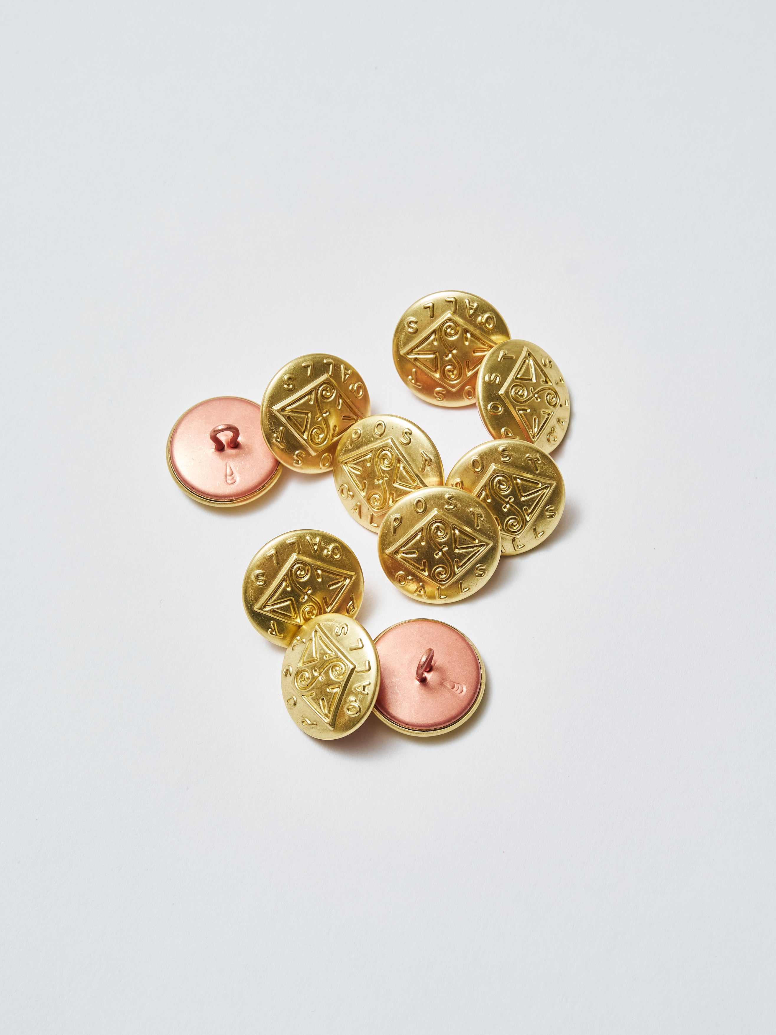 Post O'Alls : Change Button Set (silver / black/gold) 6 pieces for jacket