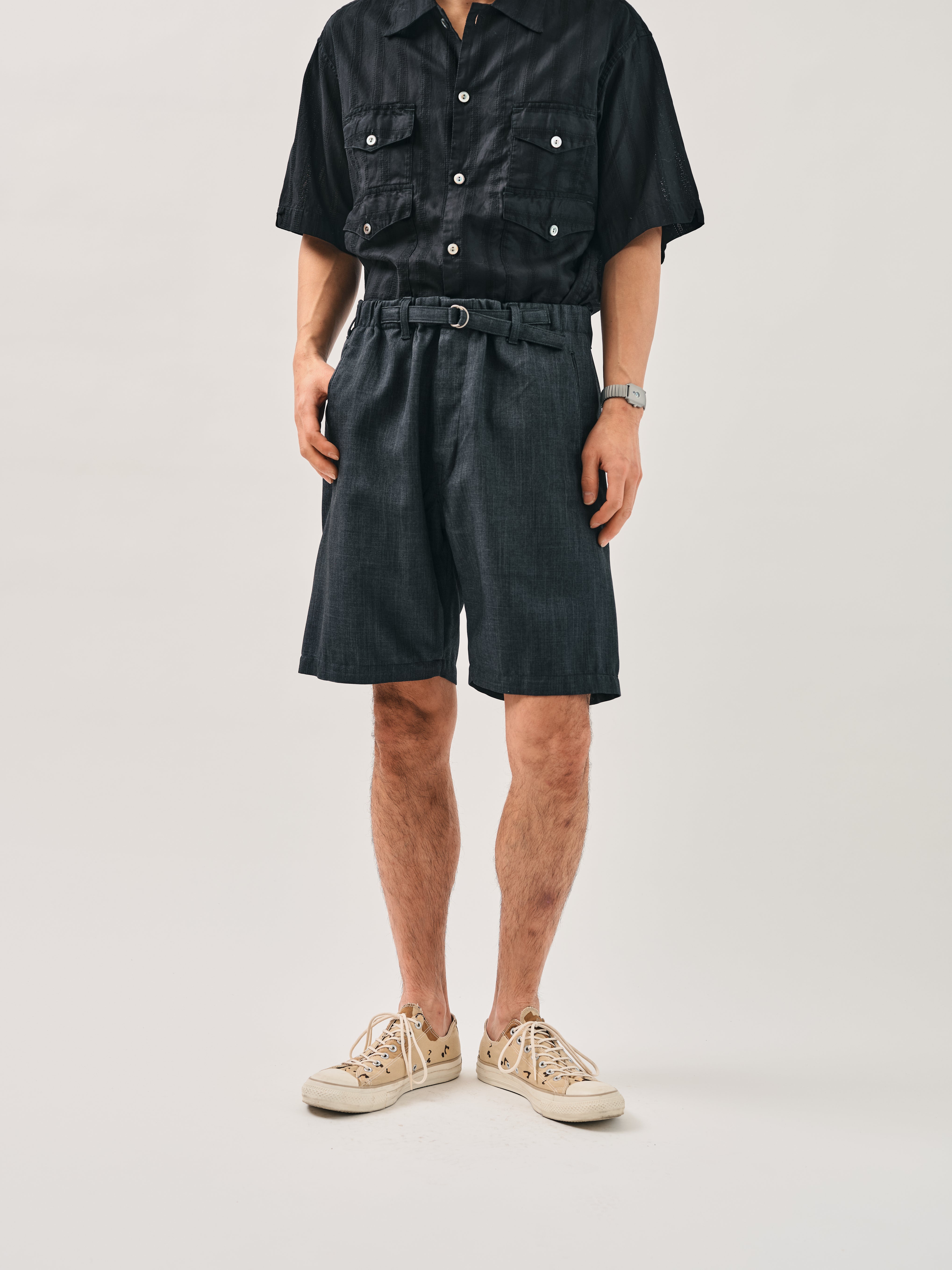 #3307CPS-TOG POST Coach Shorts : tech oxford grey flash