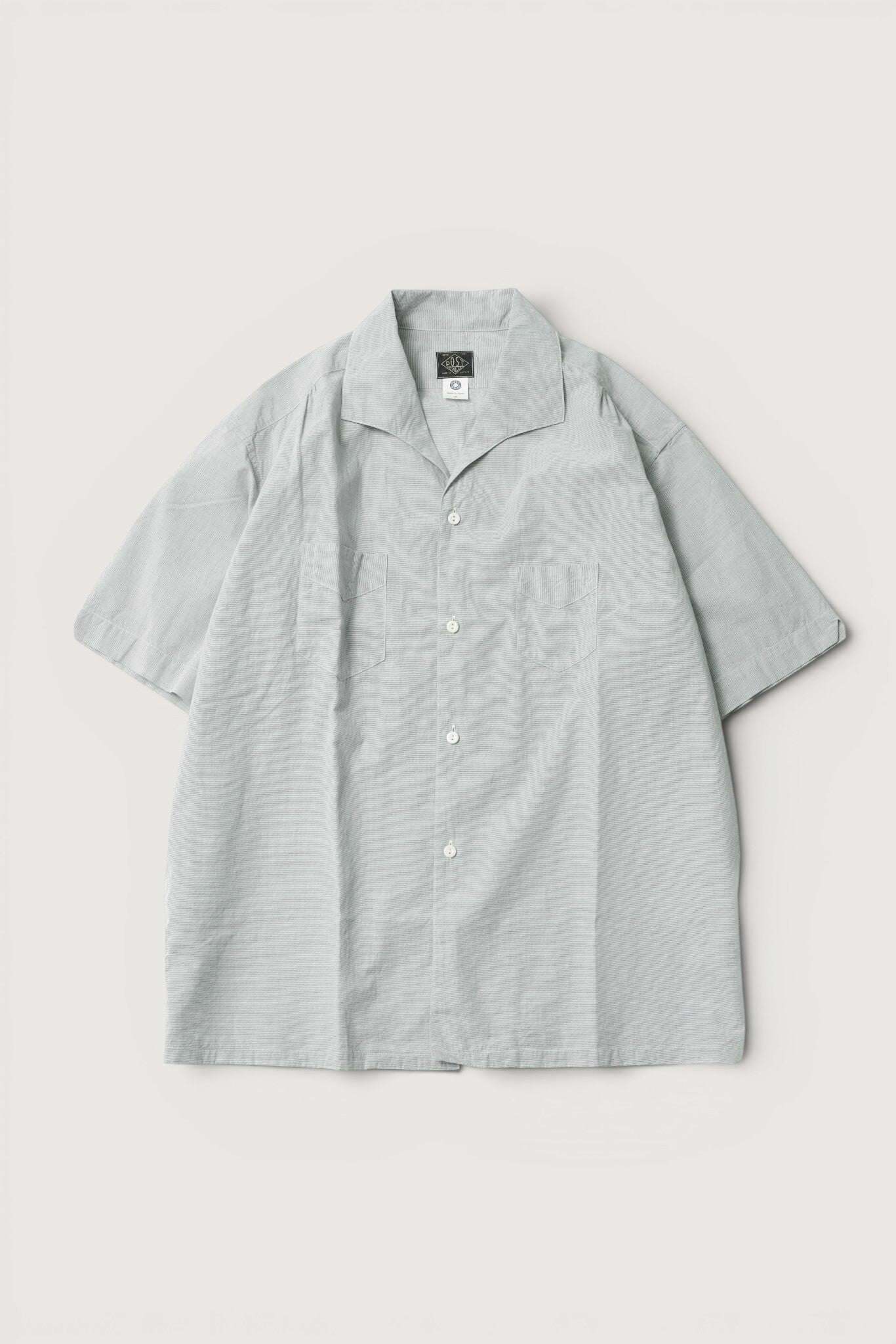 #3231-HBG Fever 2 S/S : high count broadcloth grey stripe