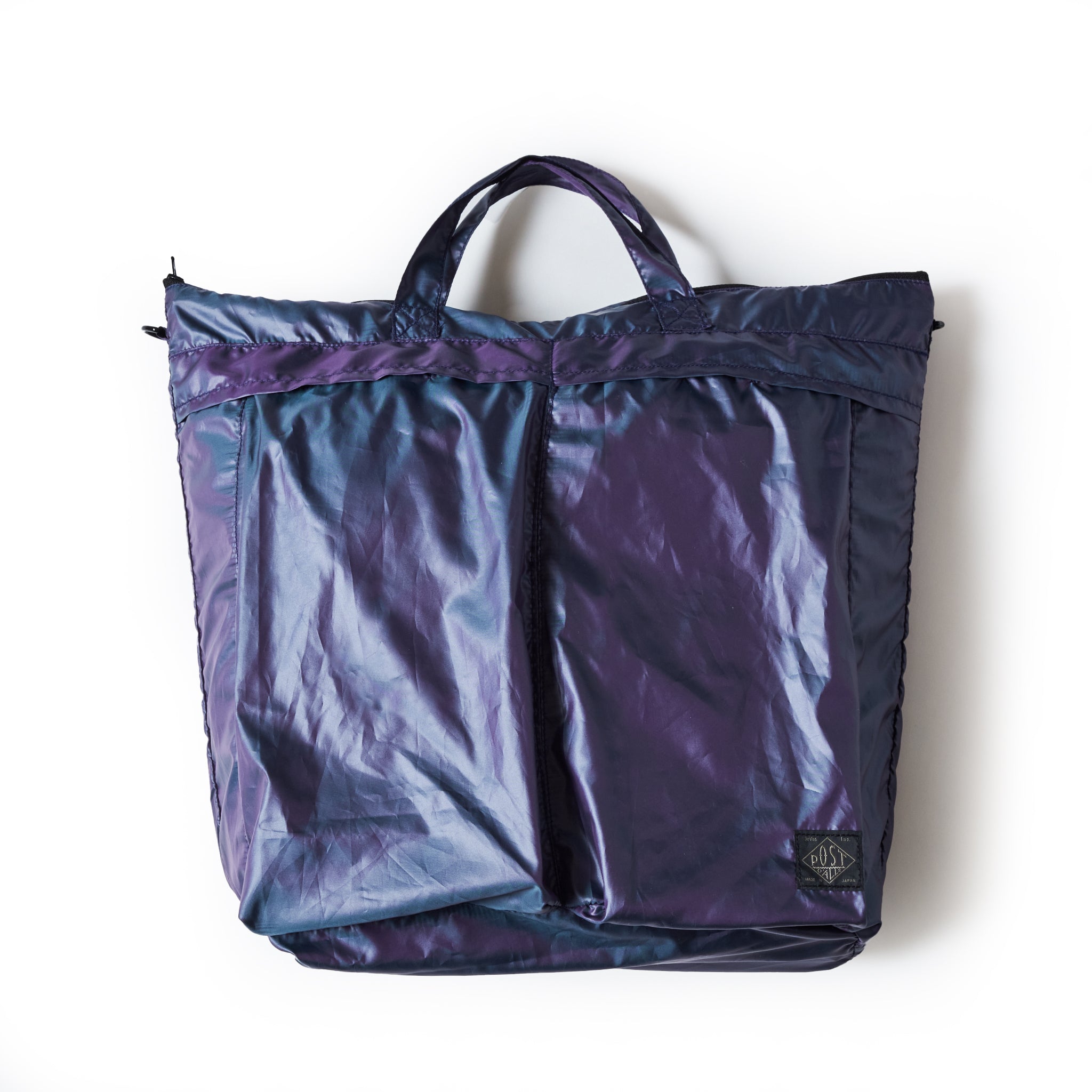 #4208-PTN Packable Helmet Bag 2 : poly taffeta navy iridescent
