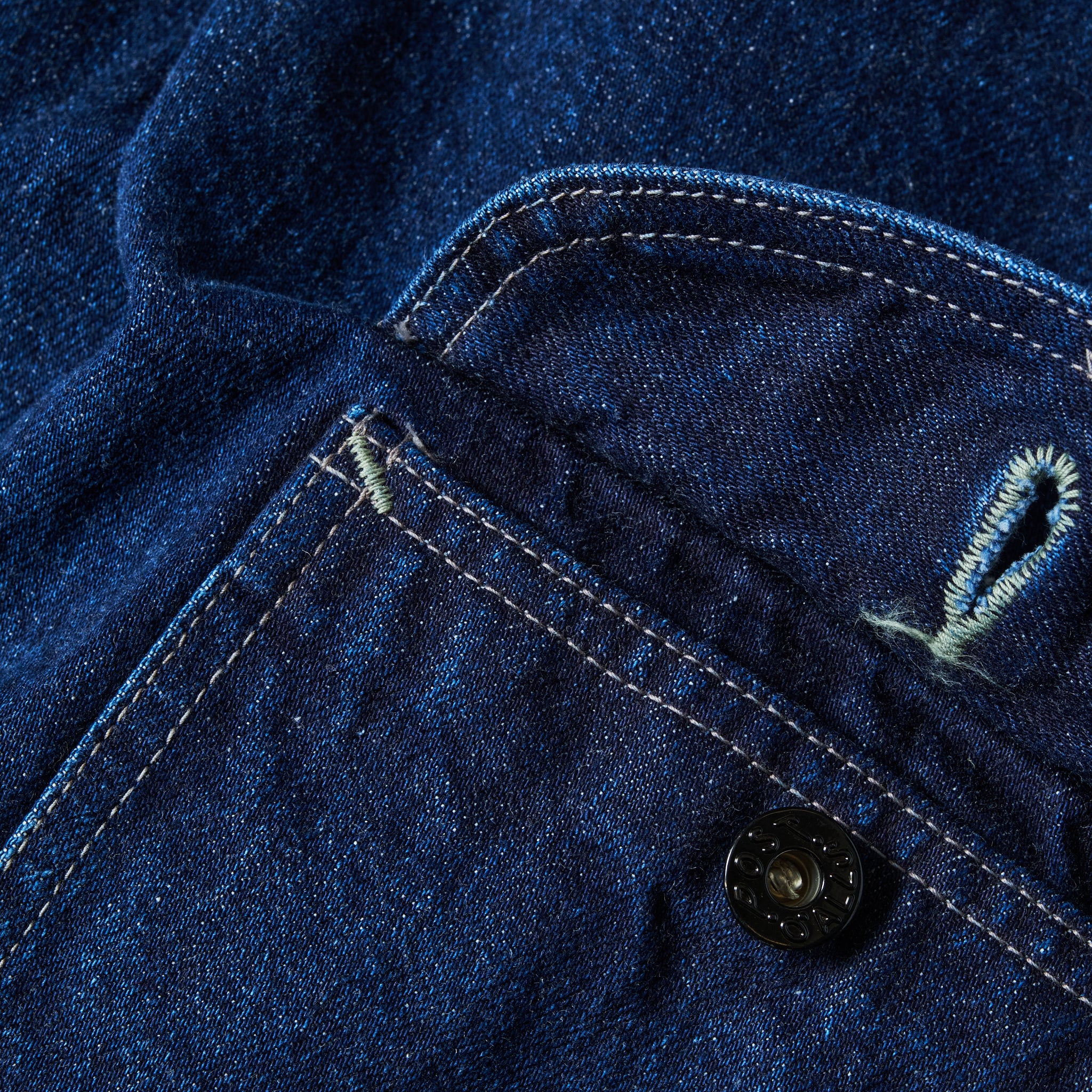 #1108R-12DW Ranchero 2 : 12oz. selvedge deep washed denim indigo