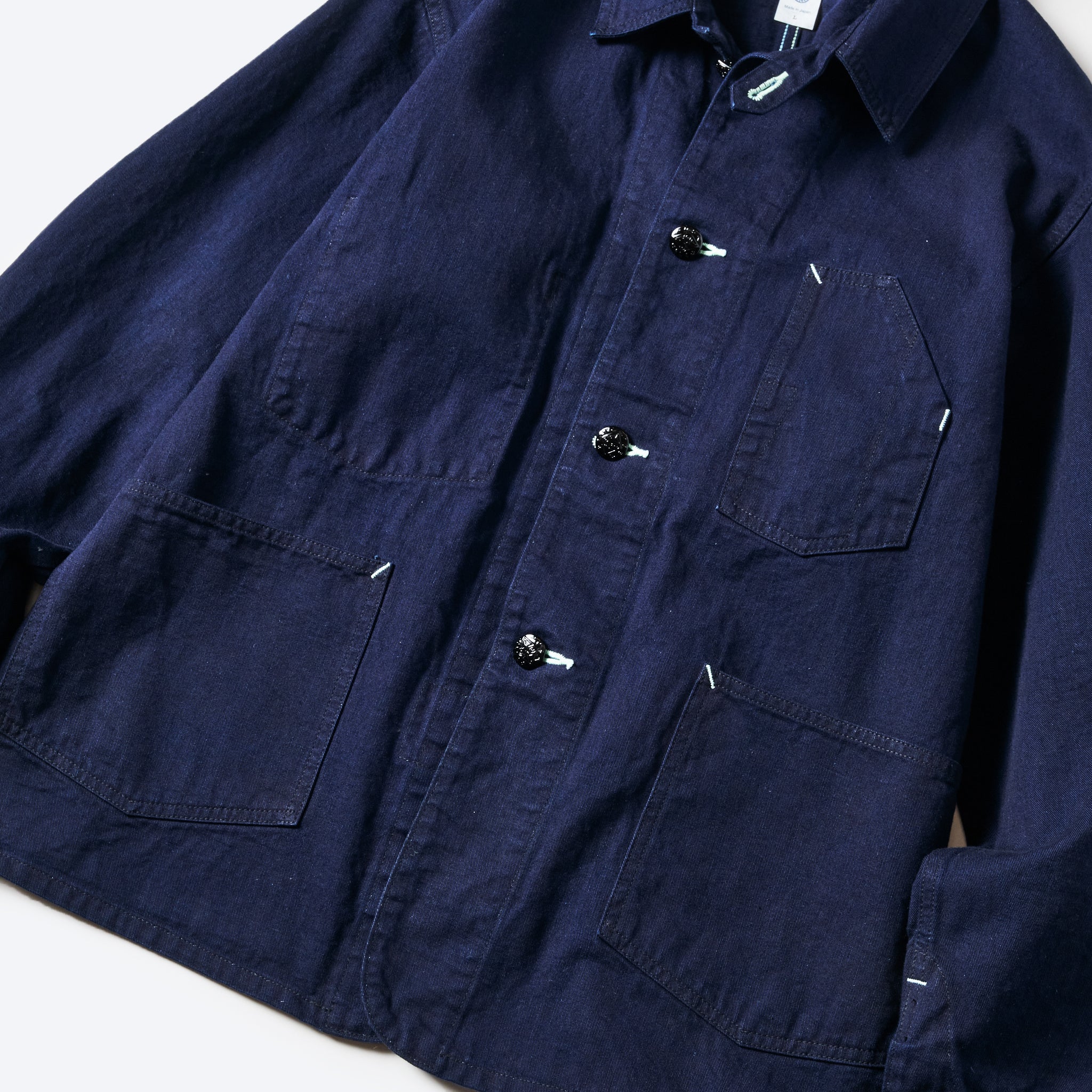 #1101-FTI No.1 Jacket : flat twill indigo