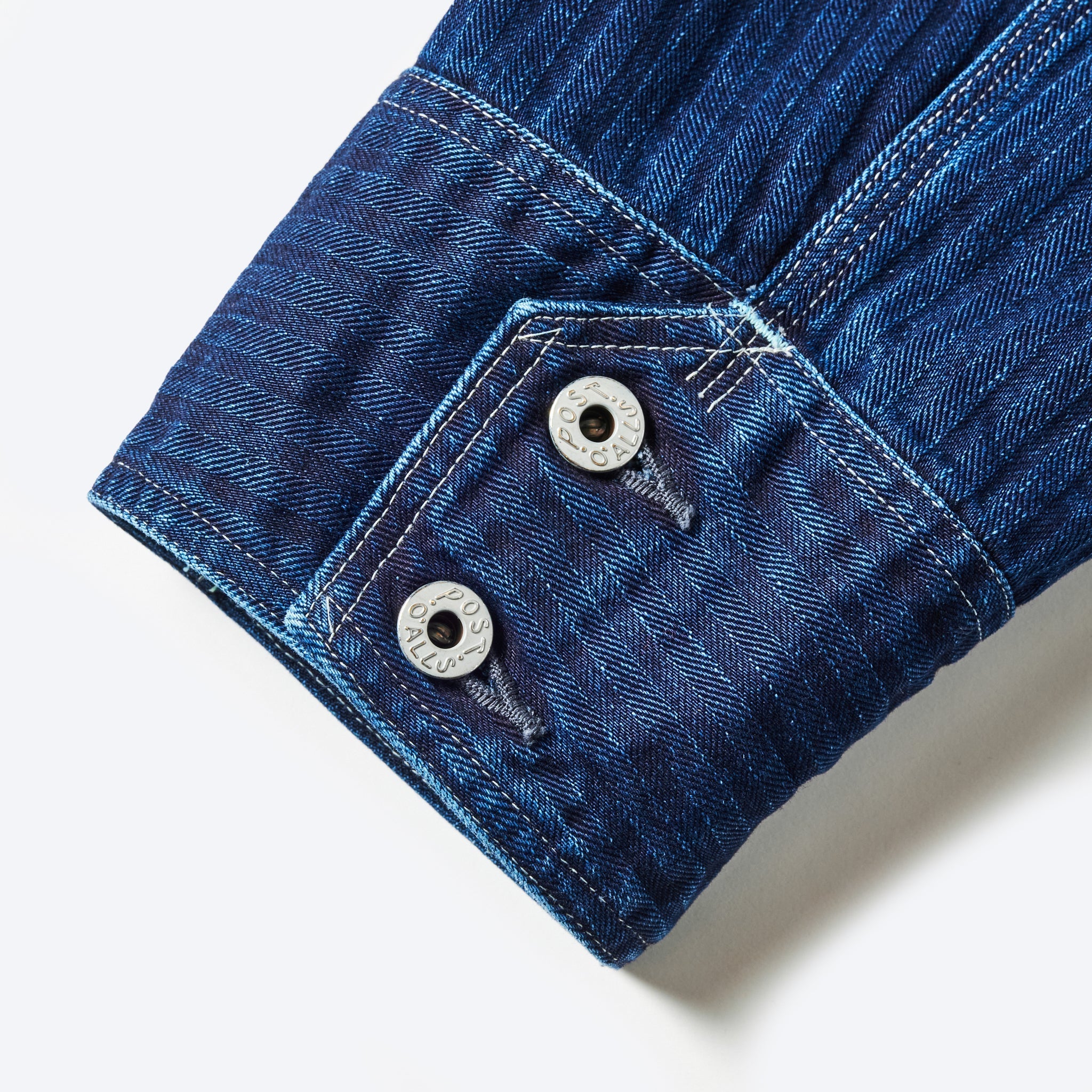 #1102-HBI Engineers' Jacket : herringbone denim double indigo