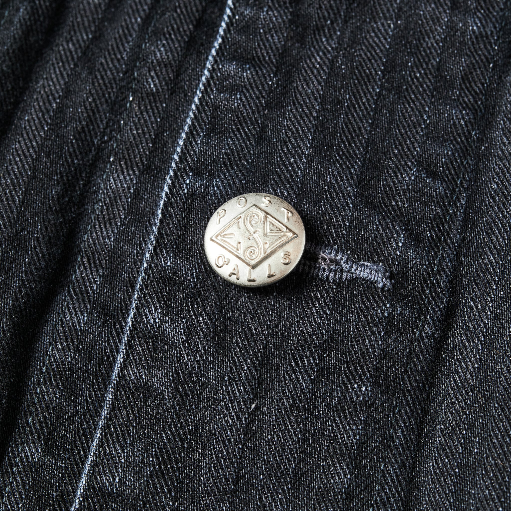 #1102-HBB Engineers' Jacket : herringbone denim black
