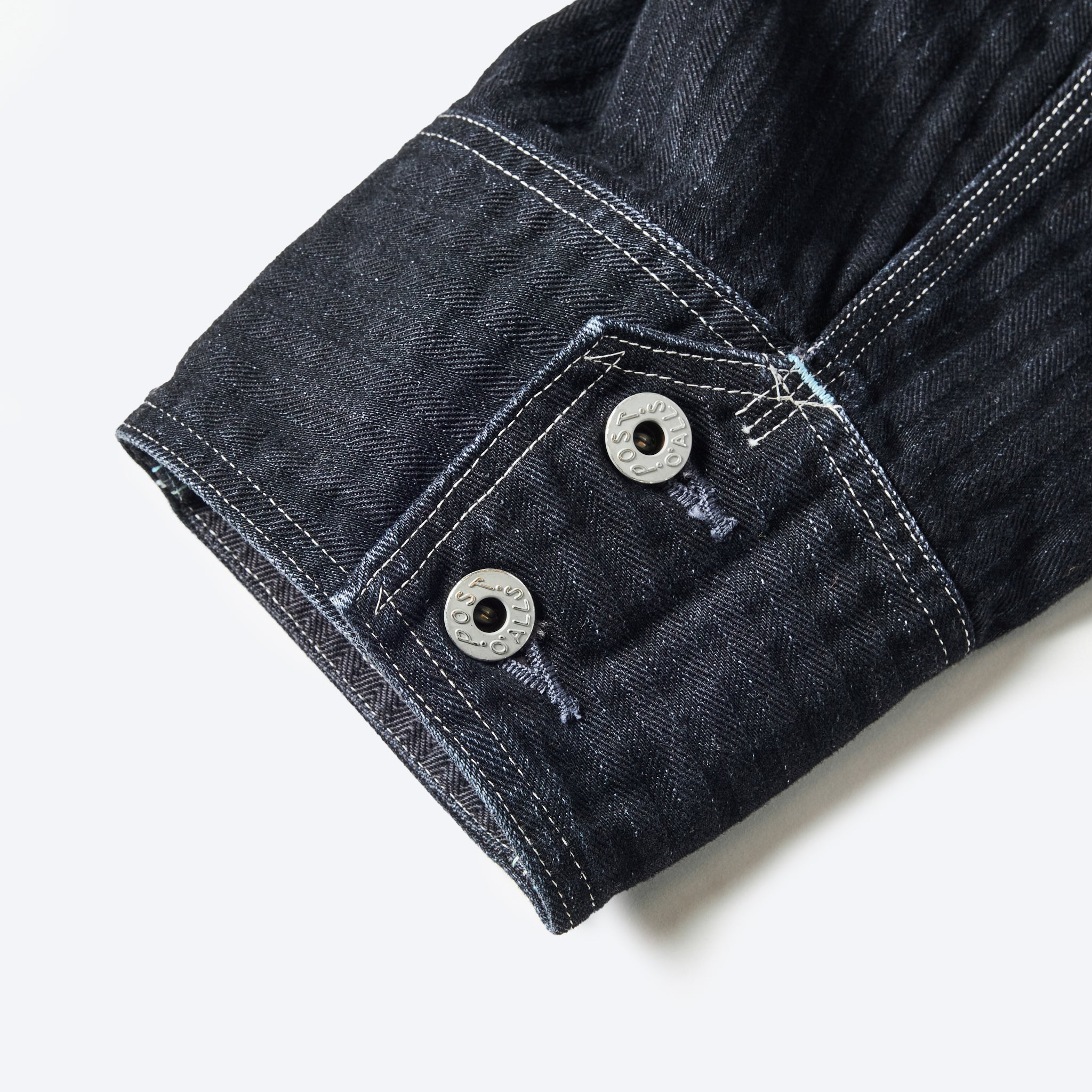 #1102-HBB Engineers' Jacket : herringbone denim black