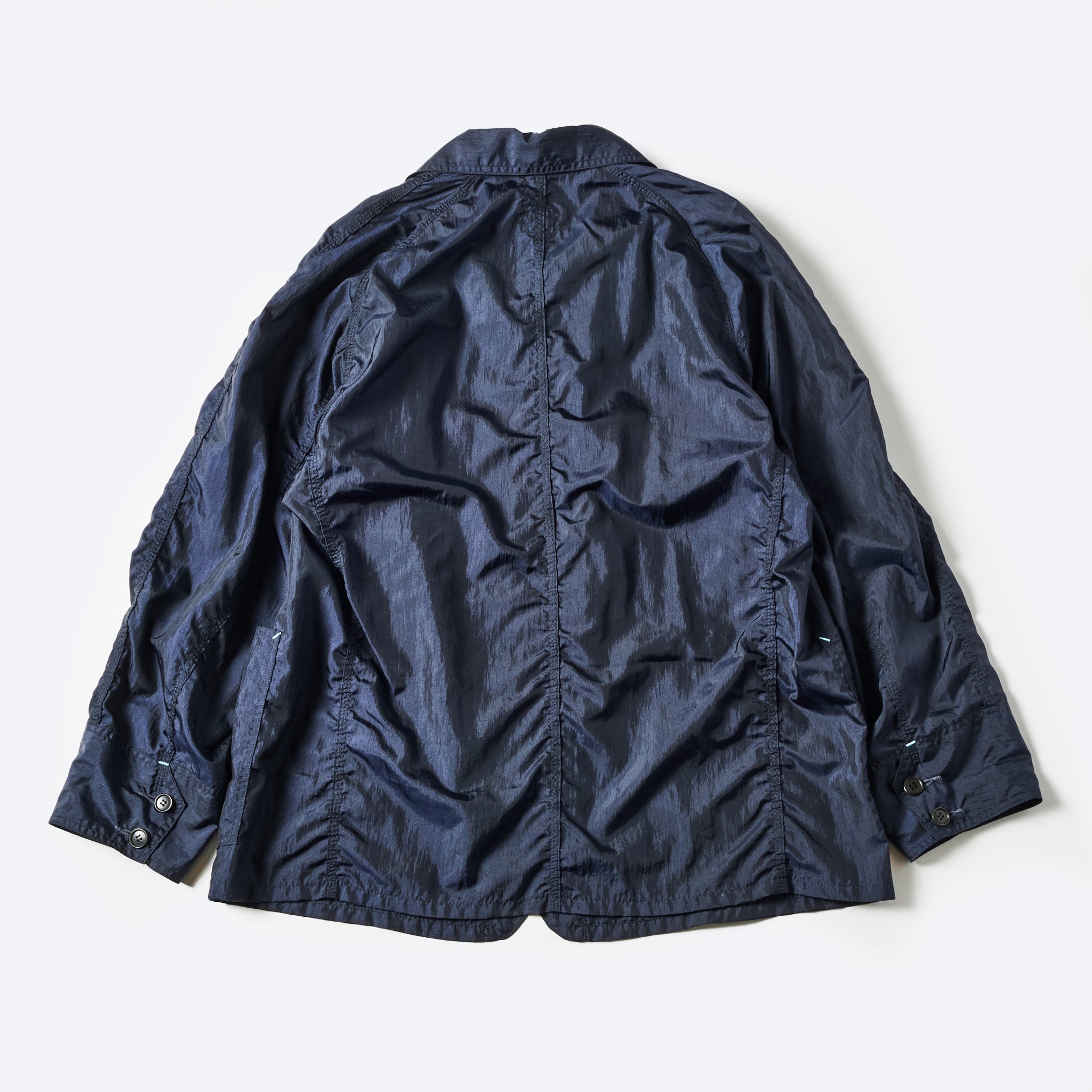 #1102-CTN Engineers' Jacket : crinkle nylon taffeta navy