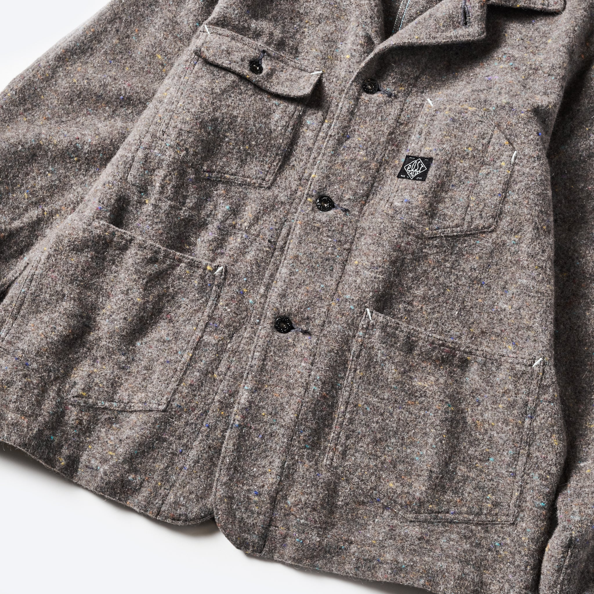 #1103-TWB Polarfleece Jacket (trashed wool version) : trashed wool base