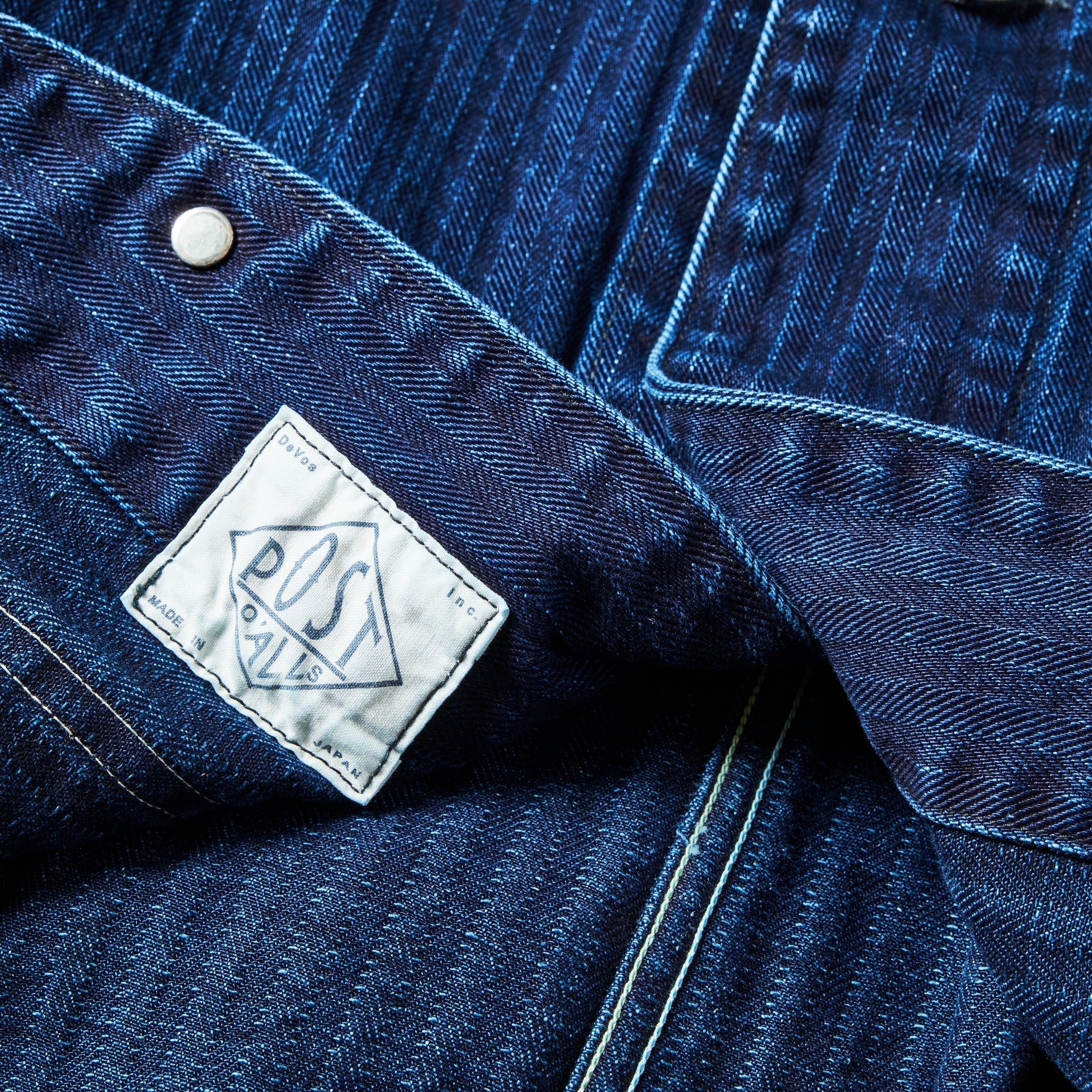 #1104-HBI Stoker's Jacket : herringbone denim double indigo