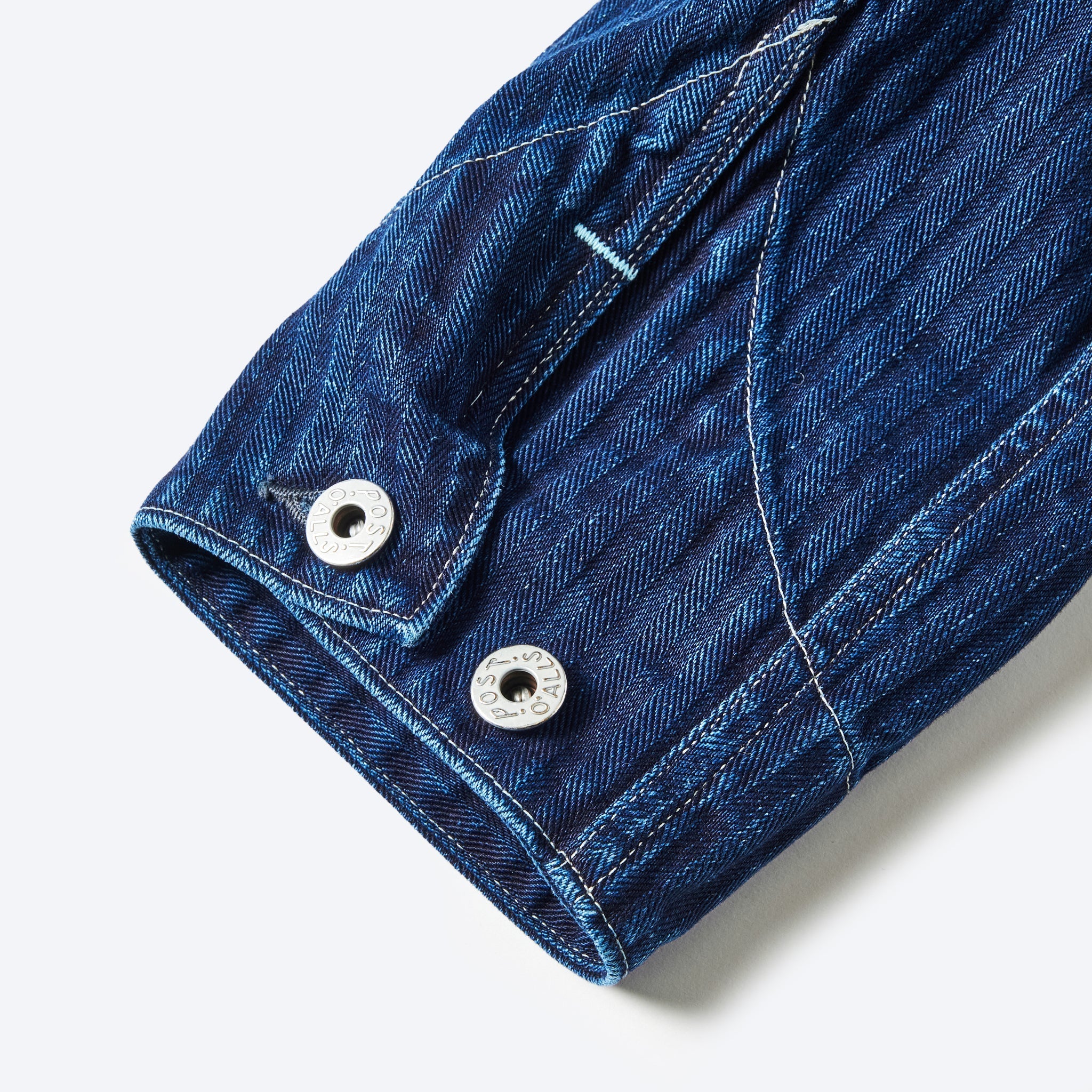 #1104-HBI Stoker's Jacket : herringbone denim double indigo