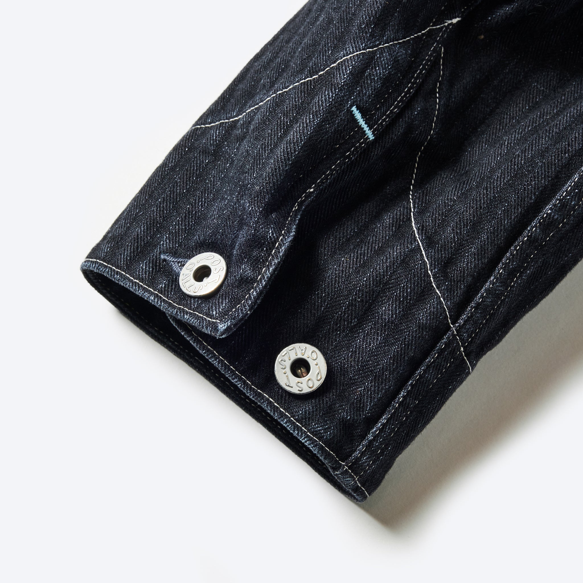 #1104-HBB Stoker's Jacket : herringbone denim black