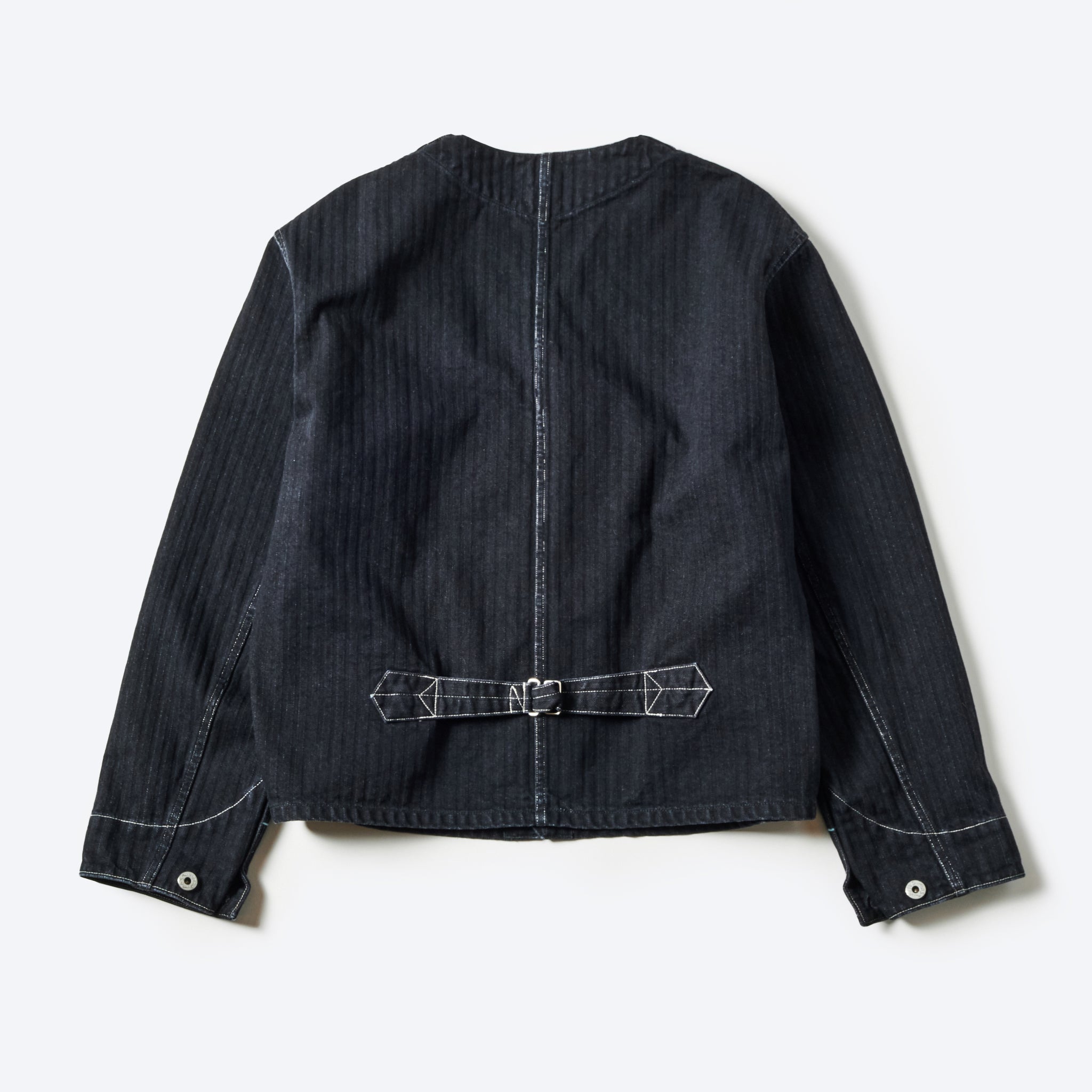 #1104-HBB Stoker's Jacket : herringbone denim black