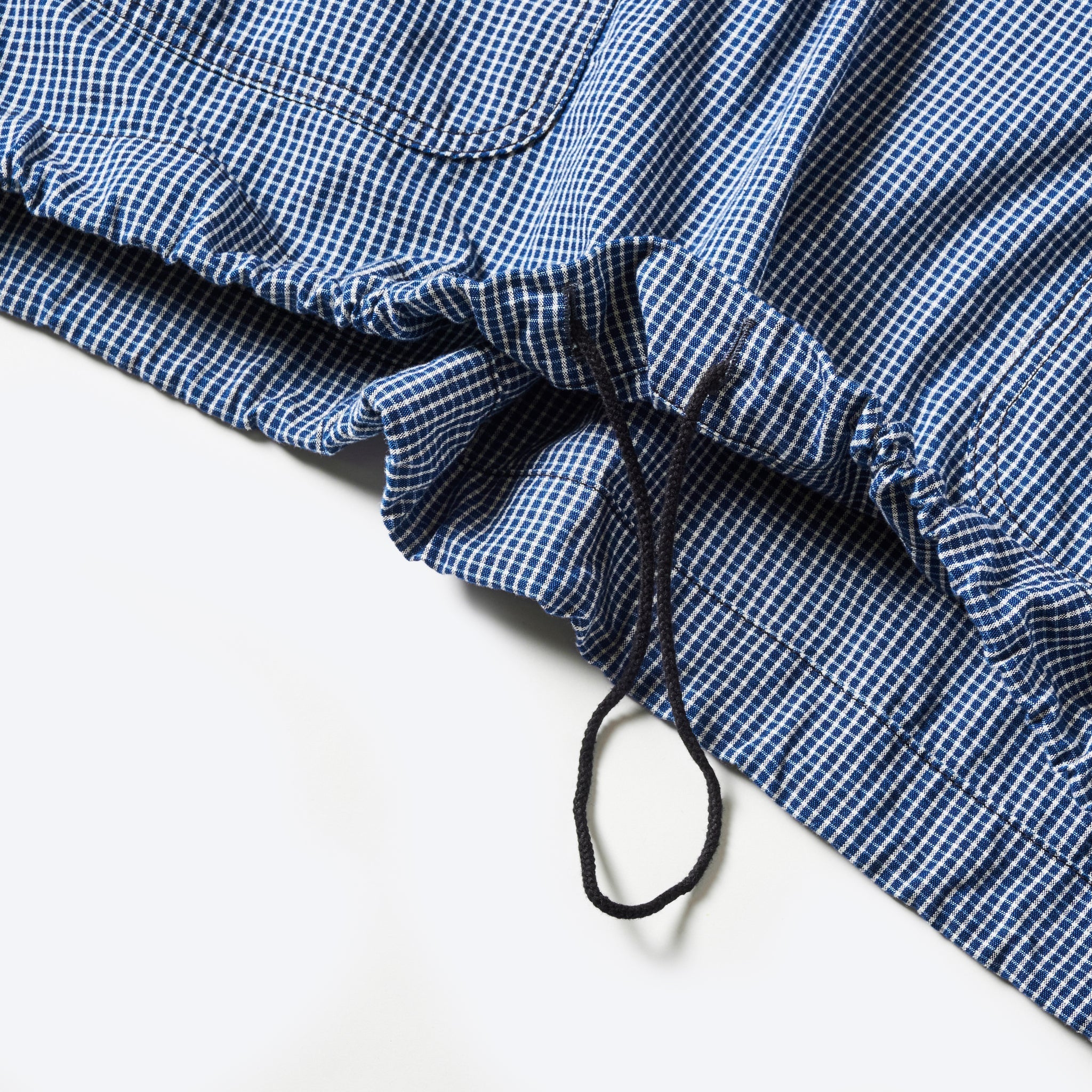 #1105-IC1 NAVY Parka : indigo check indigo