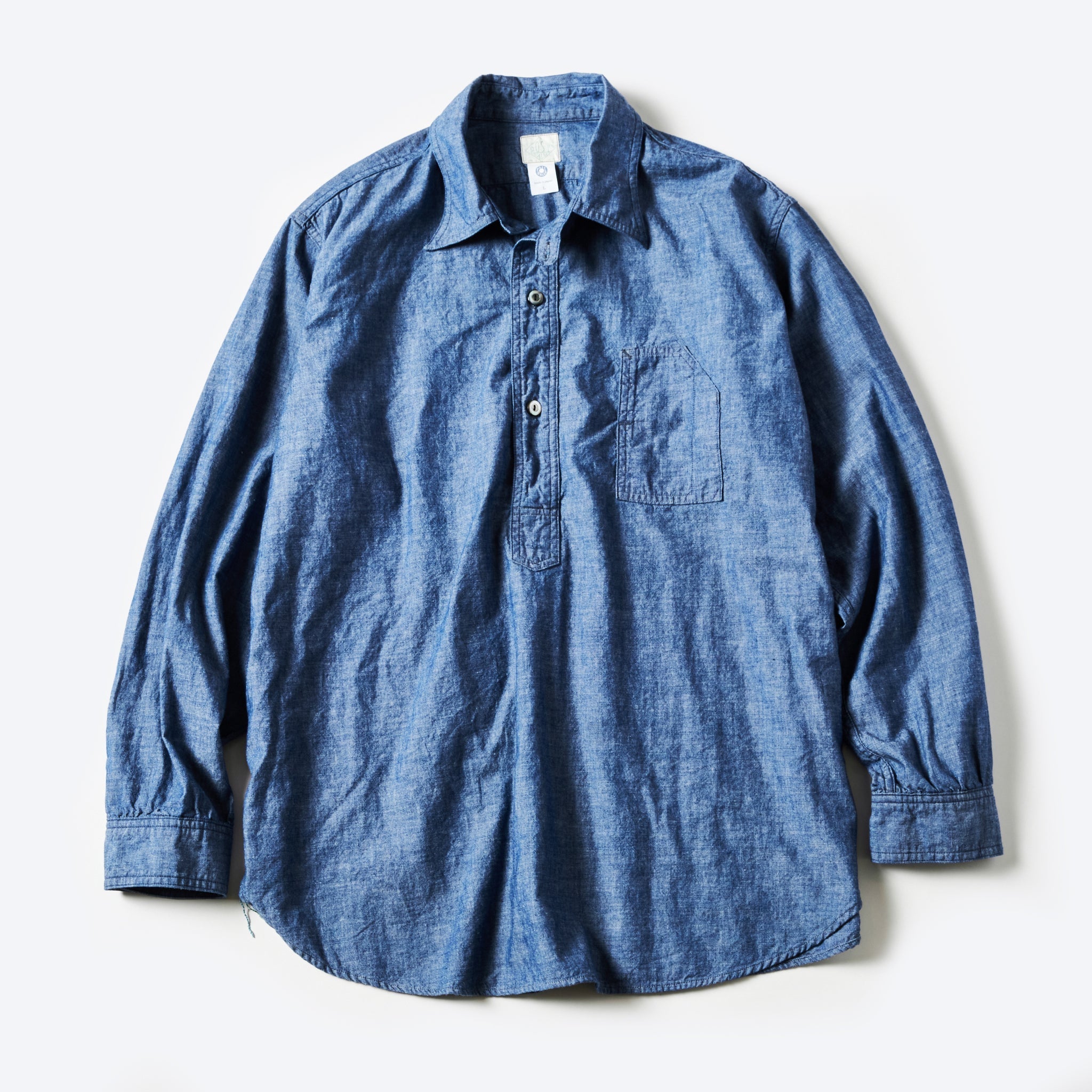 #1201-CC No.1 Shirt : classic chambray indigo