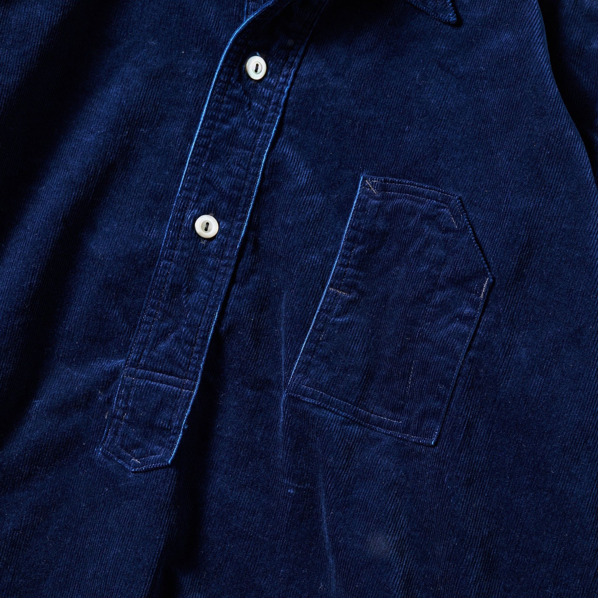 #1201-CCI No.1 Shirt : cotton cords indigo