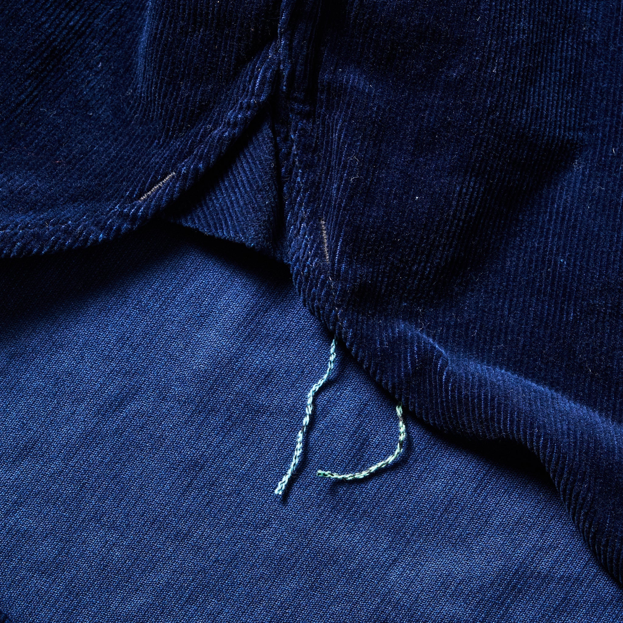 #1201-CCI No.1 Shirt : cotton cords indigo