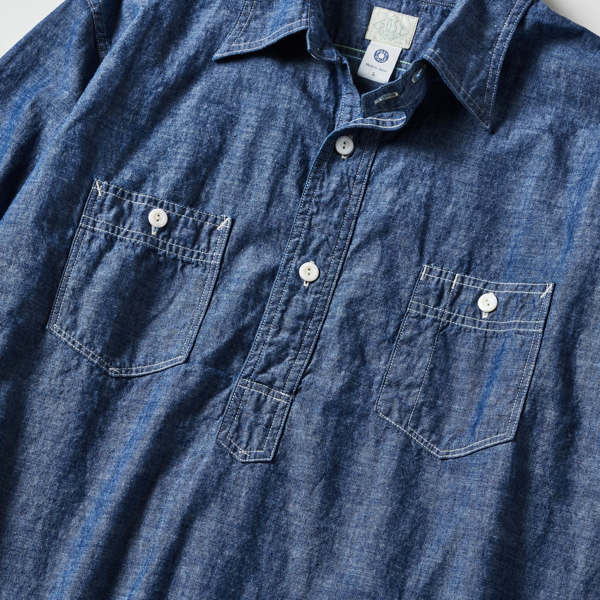#1202-CC No.2 Shirt : classic chambray indigo
