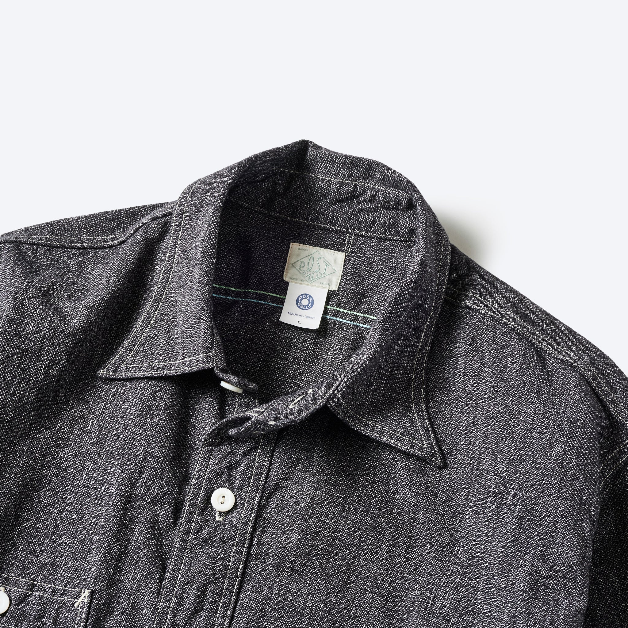 #1202-GC No.2 Shirt : grey covert salt & pepper