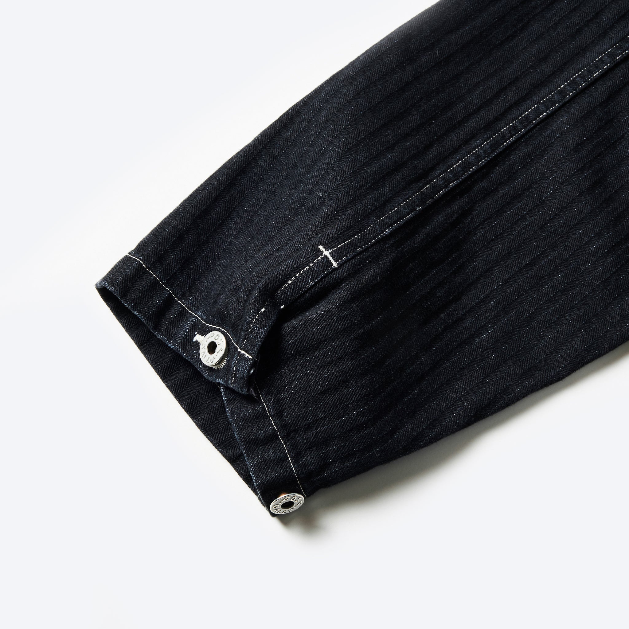 #1204-HBB ARMY Shirt : herringbone denim black
