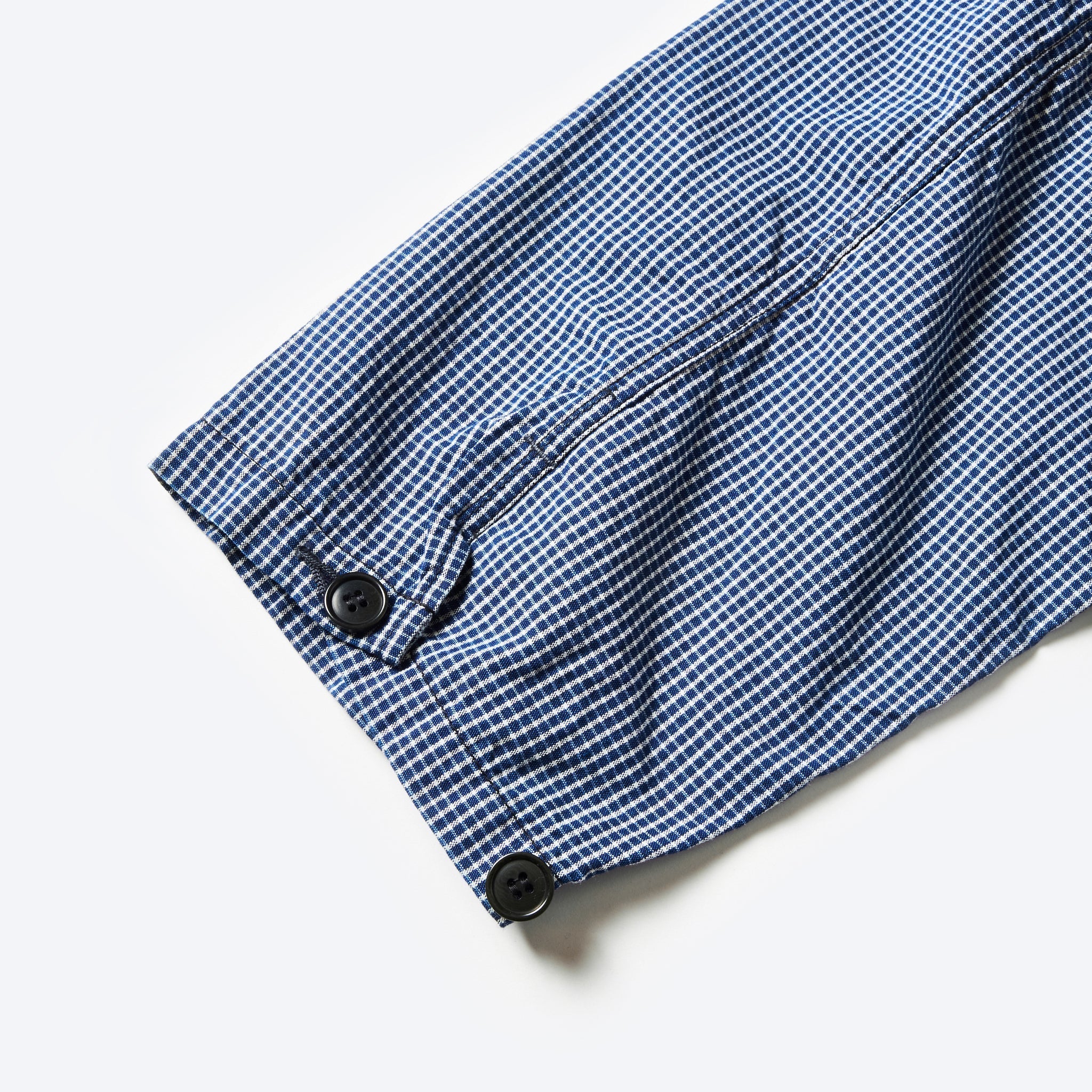 #1204-IC1 ARMY Shirt : indigo check indigo