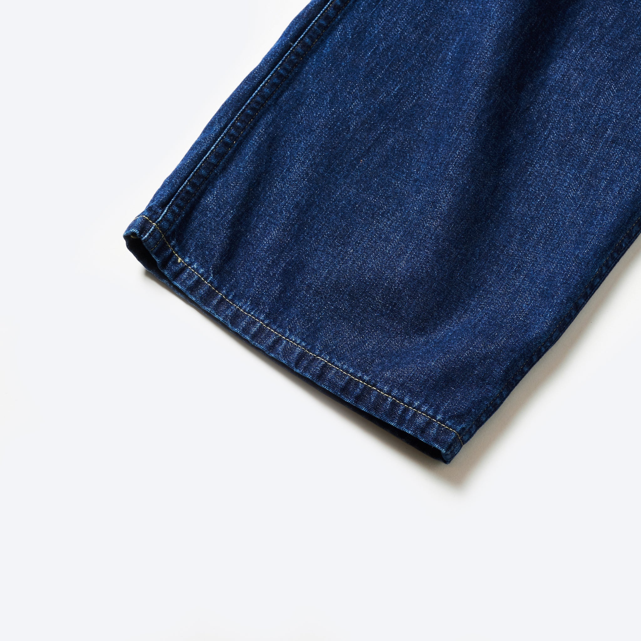 #1301-8DI ARMY Pants : blue denim w/OD-yellow stitch indigo