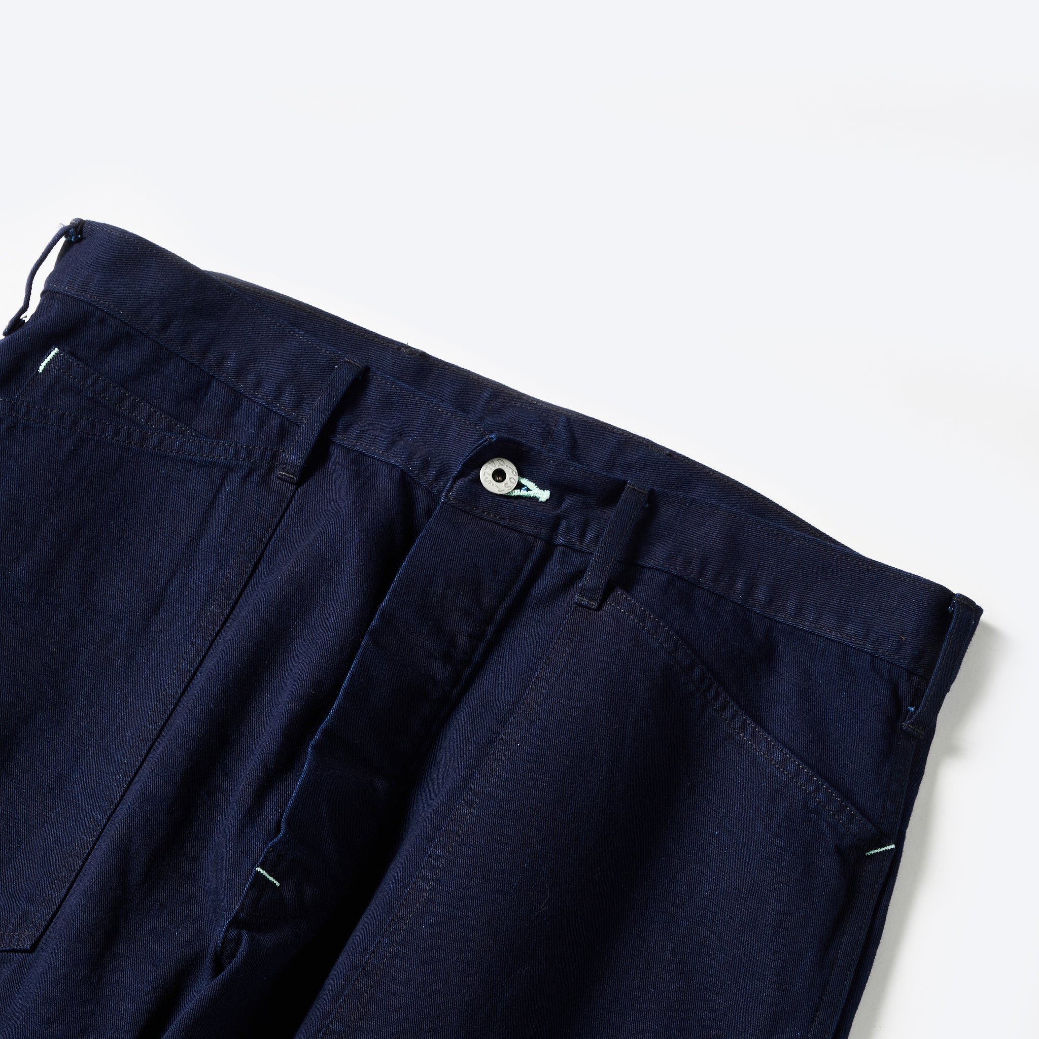 #1301-FTI ARMY Pants : flat twill indigo