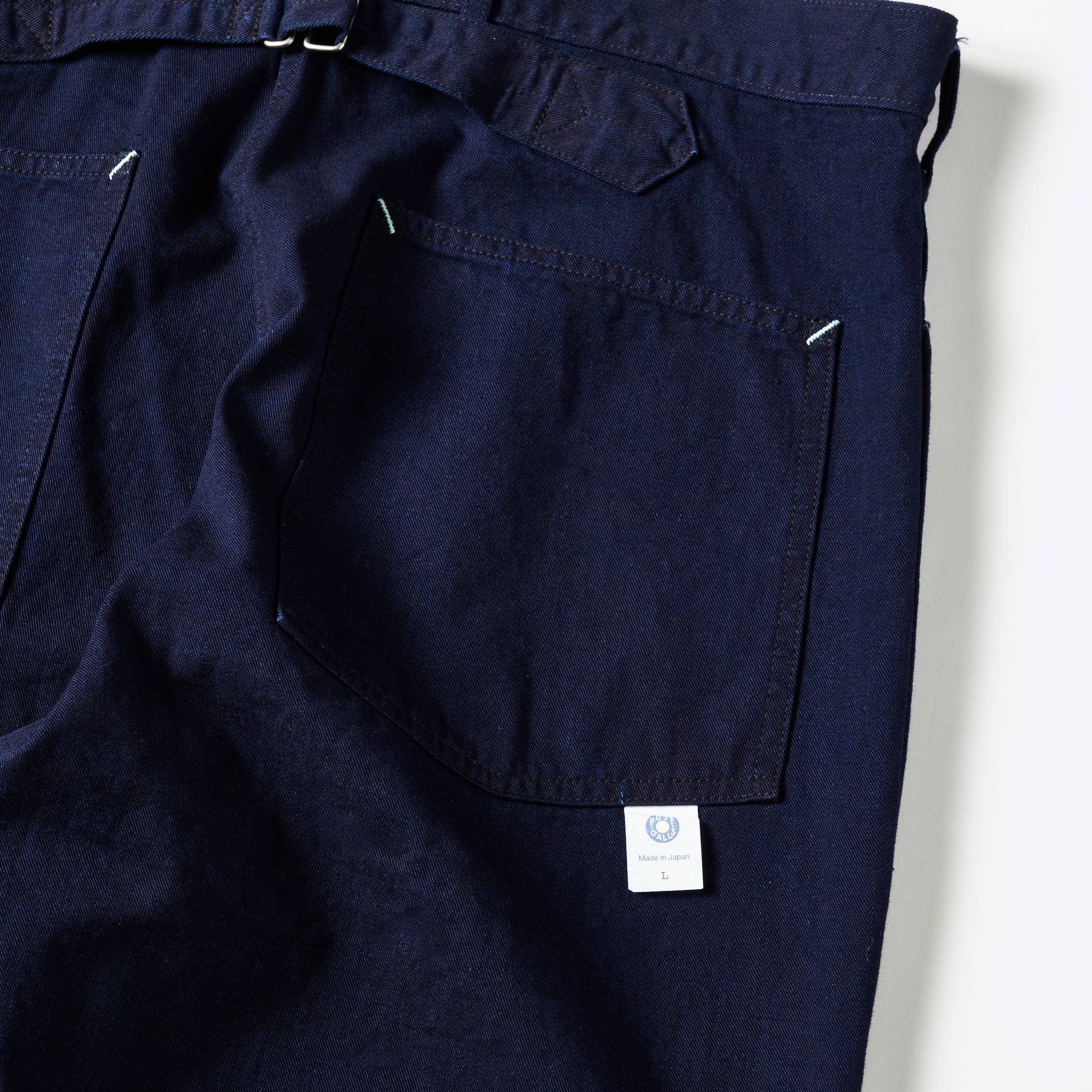 #1301-FTI ARMY Pants : flat twill indigo