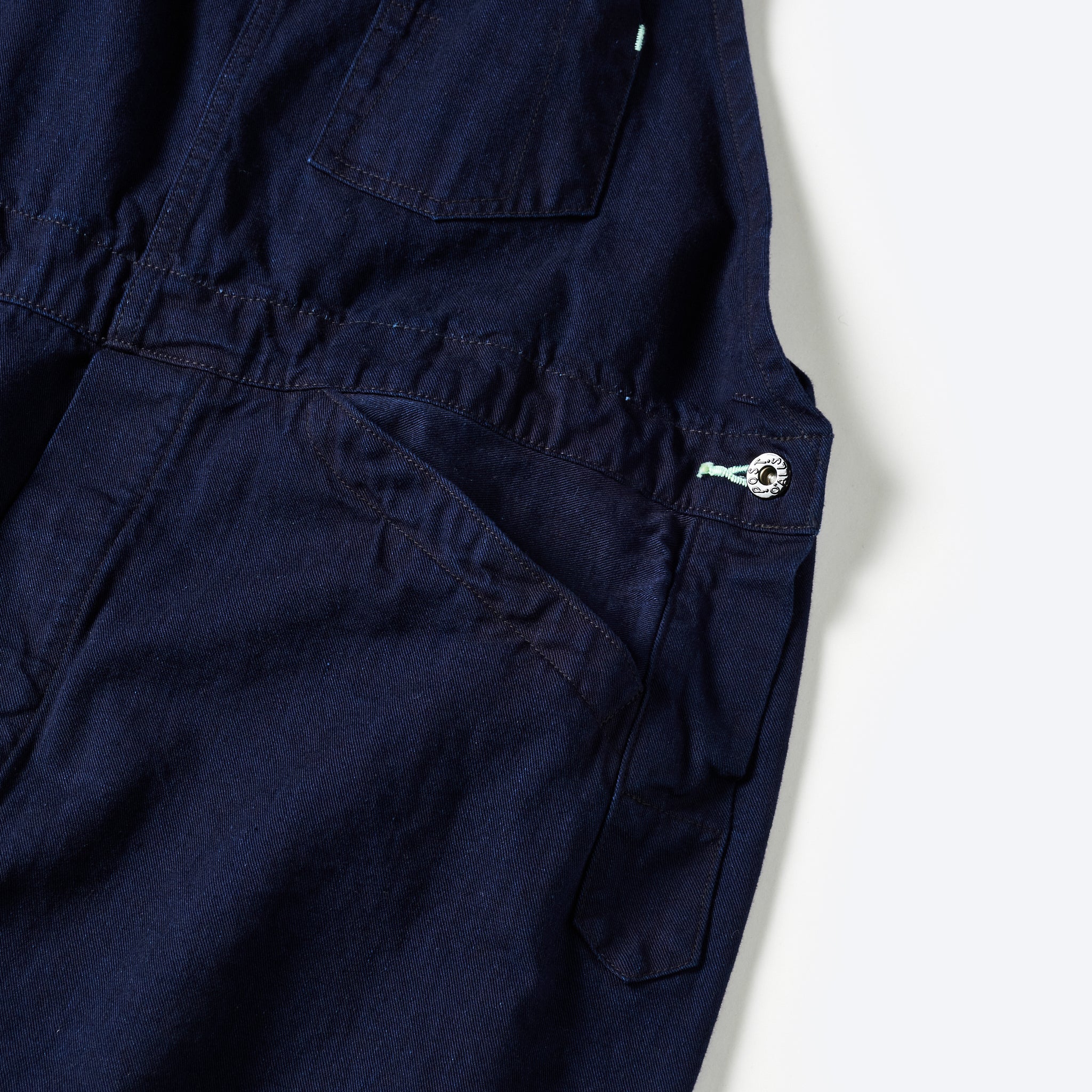 #1401-FTI No.1 Overalls : flat twill indigo