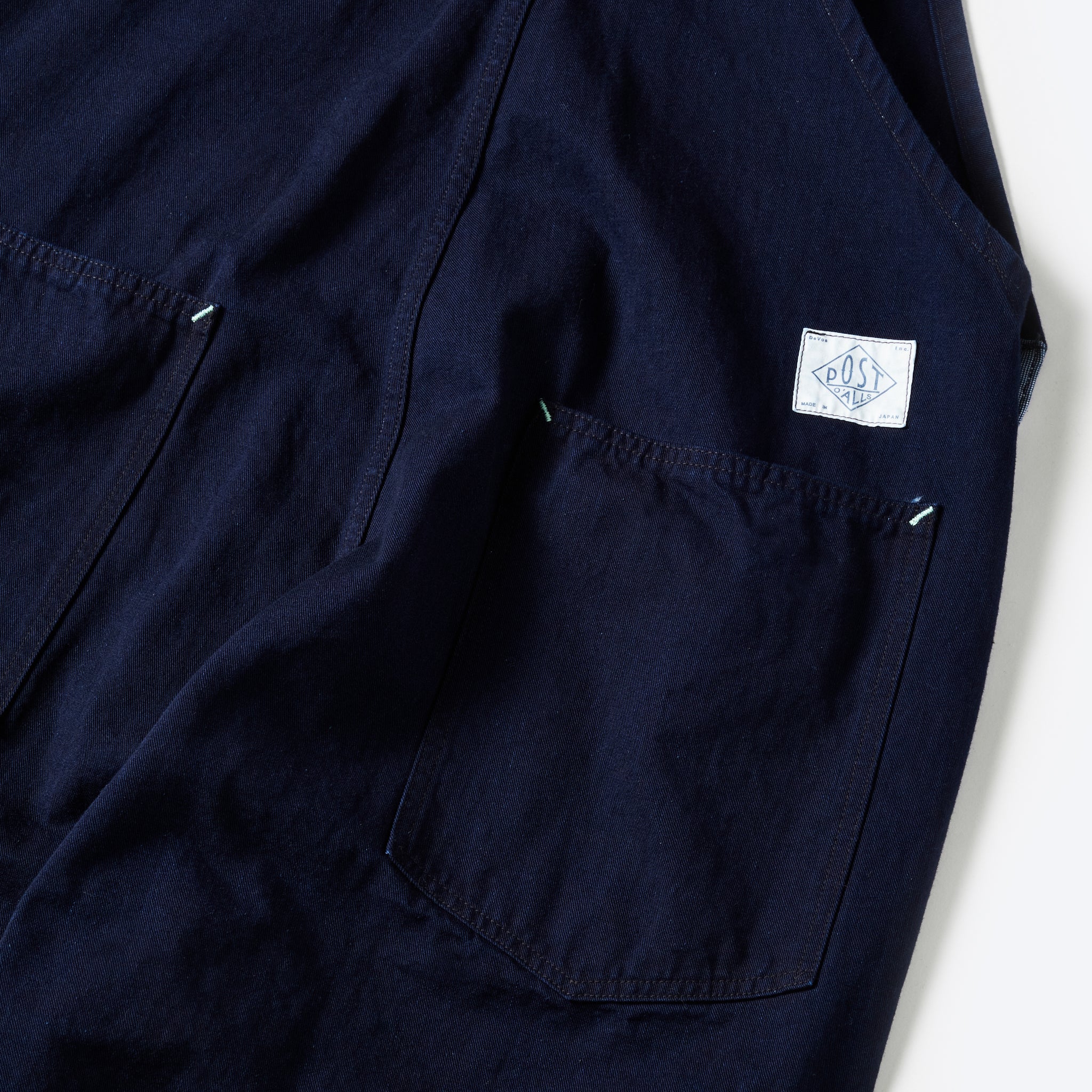 #1401-FTI No.1 Overalls : flat twill indigo