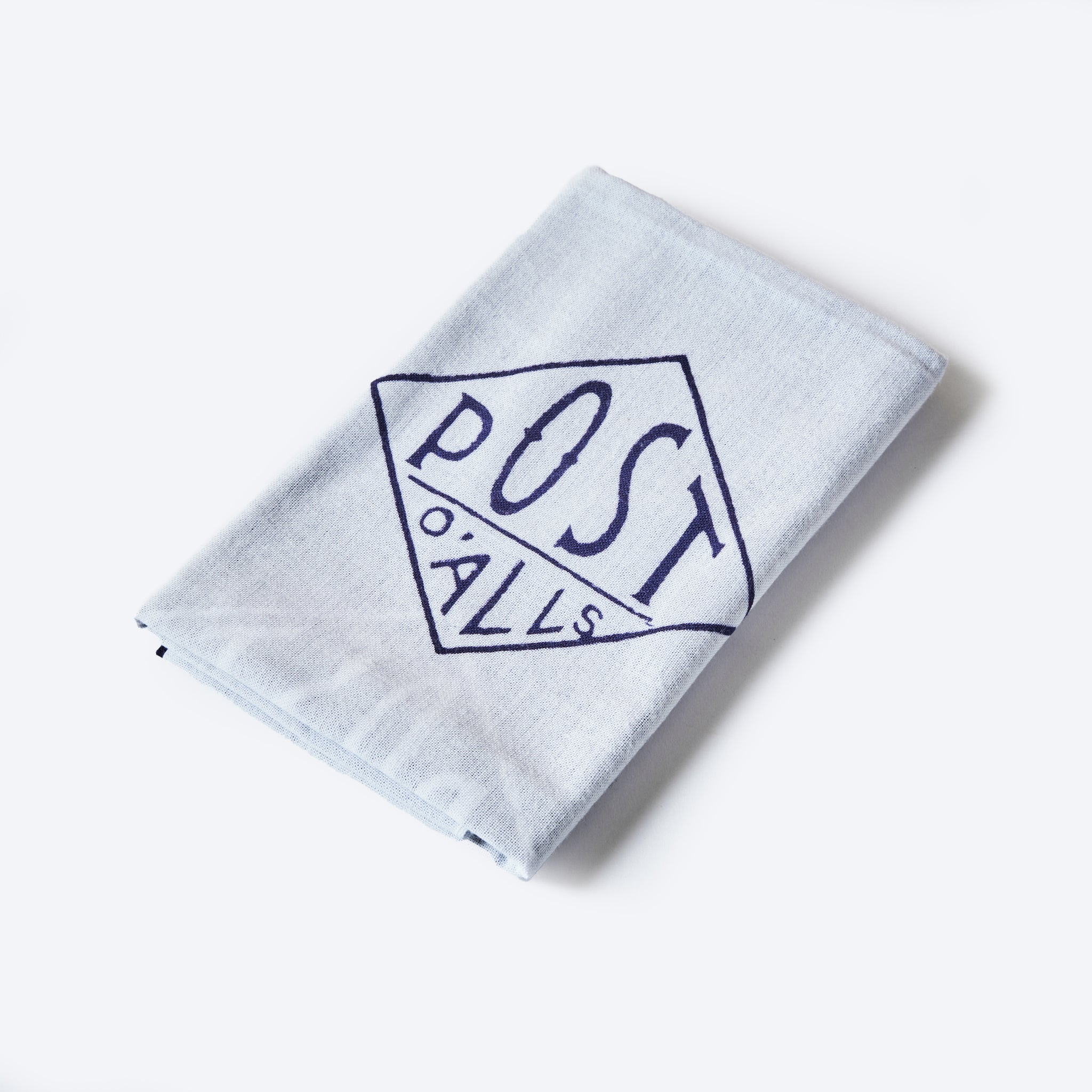 #1960-WN POST Tenugui : white/navy 116 x 34