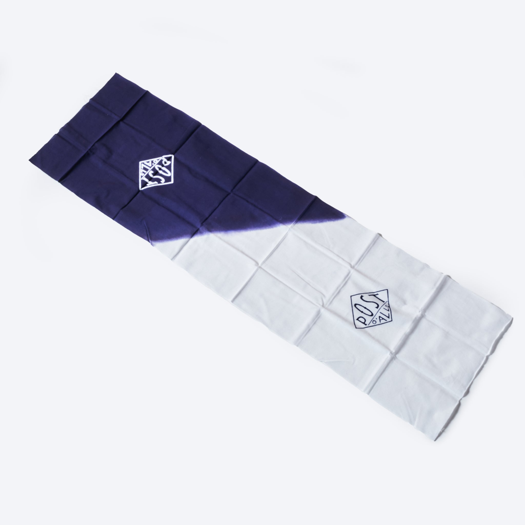 #1960-WN POST Tenugui : white/navy 116 x 34