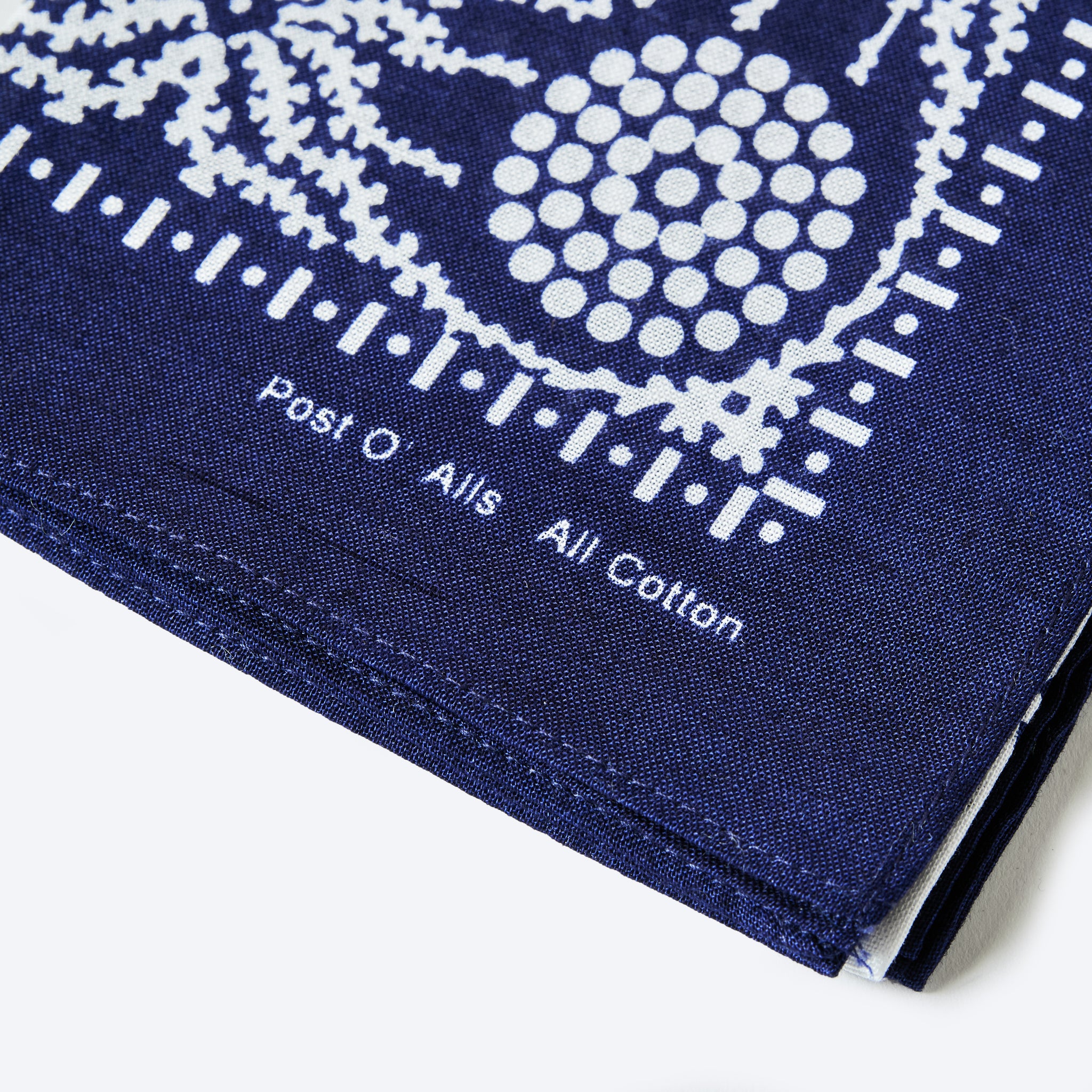 #4001-N Spider POST Bandana Hankie : spider navy 45 x 45