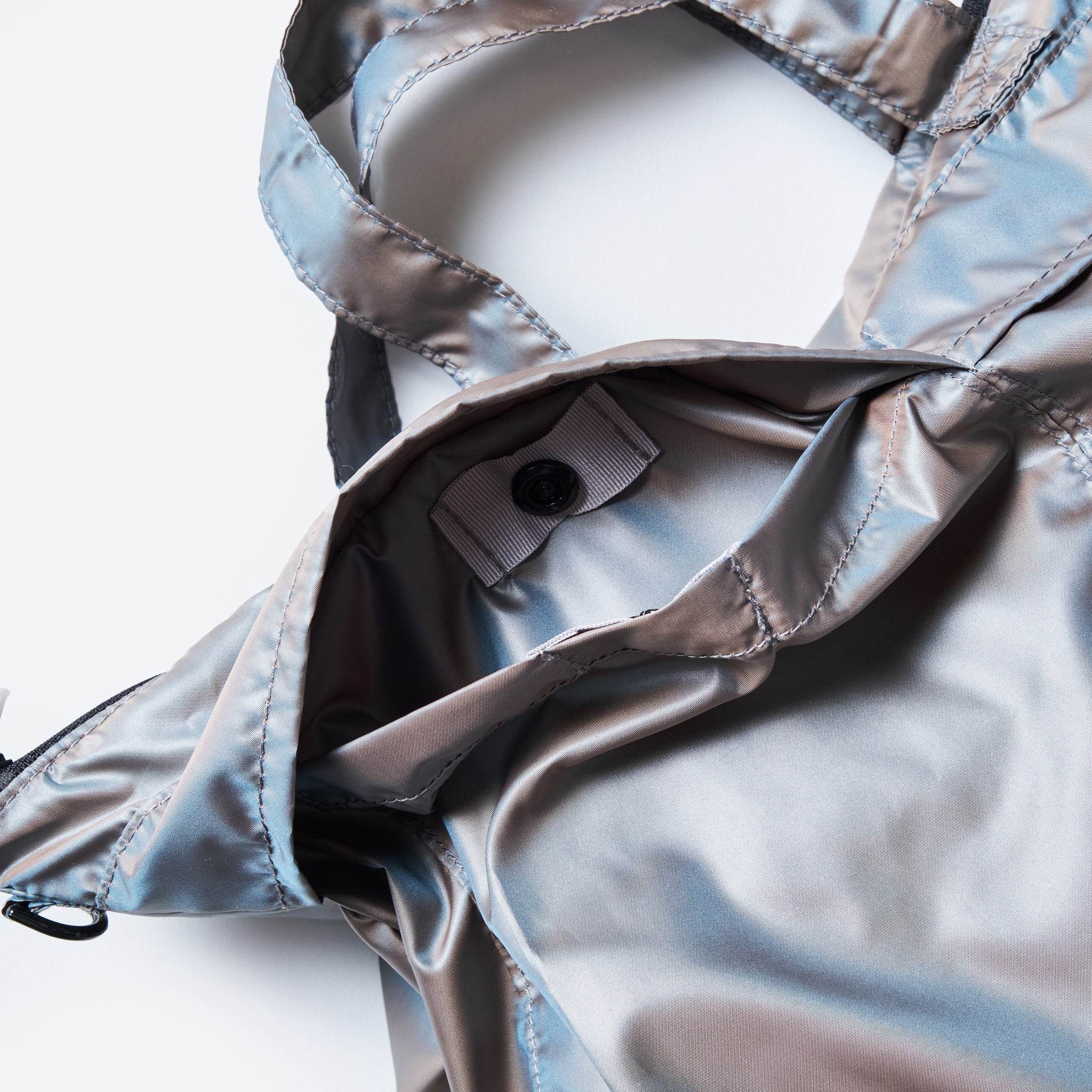 #4208-PTK Packable Helmet Bag 2 : poly taffeta khaki iridecent