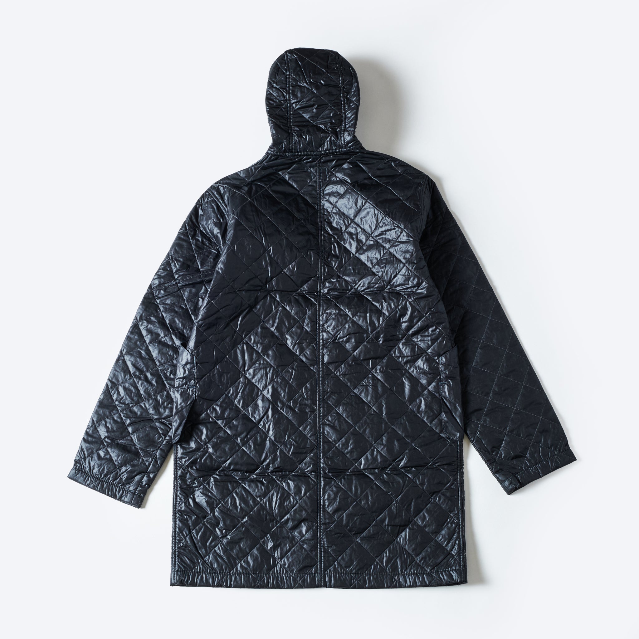 #2137-QT1 Streamliner Coat : quilted nylon taffeta black "Dead Stock"