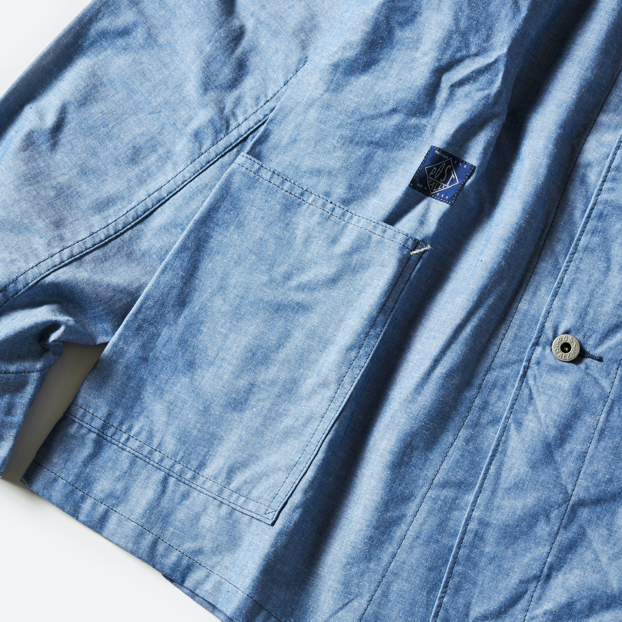 #2131R-SC SB40-R : southern chambray indigo "Dead Stock"