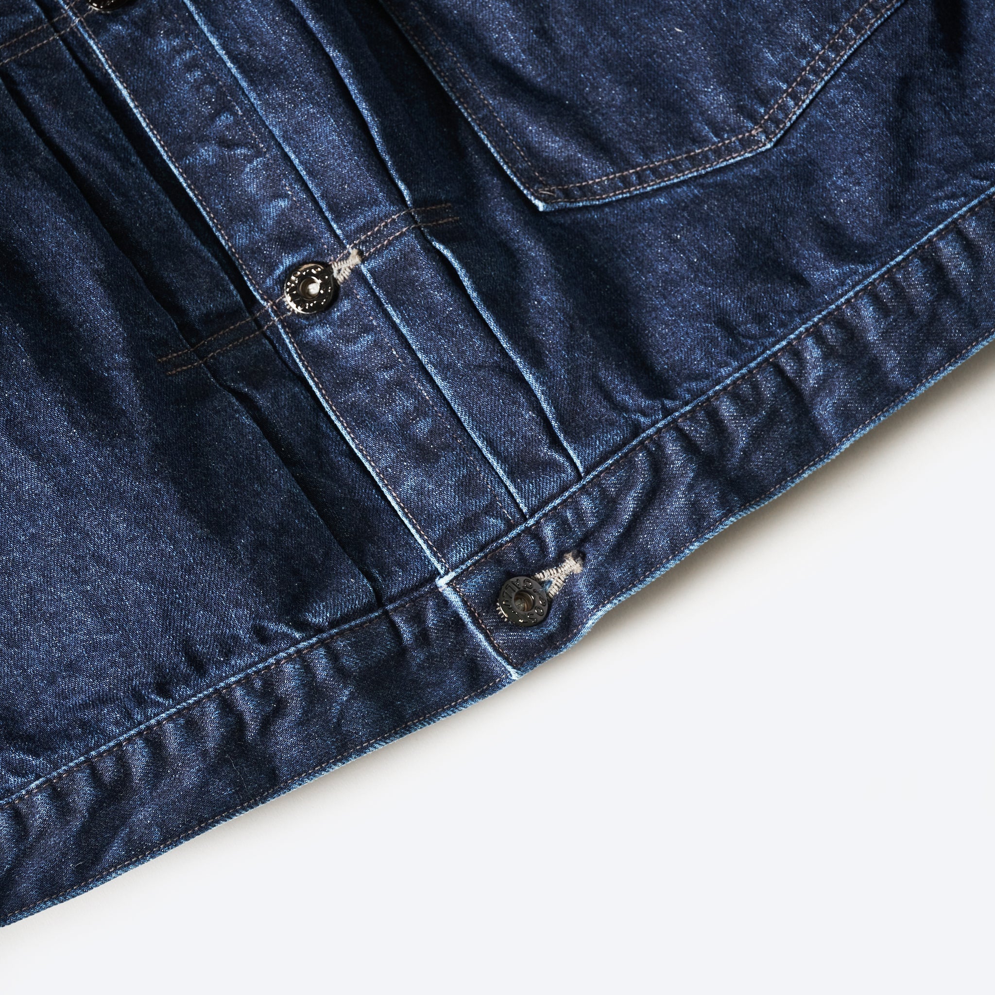 #1108-12DW Ranchero : 12oz. selvedge deep washed denim indigo