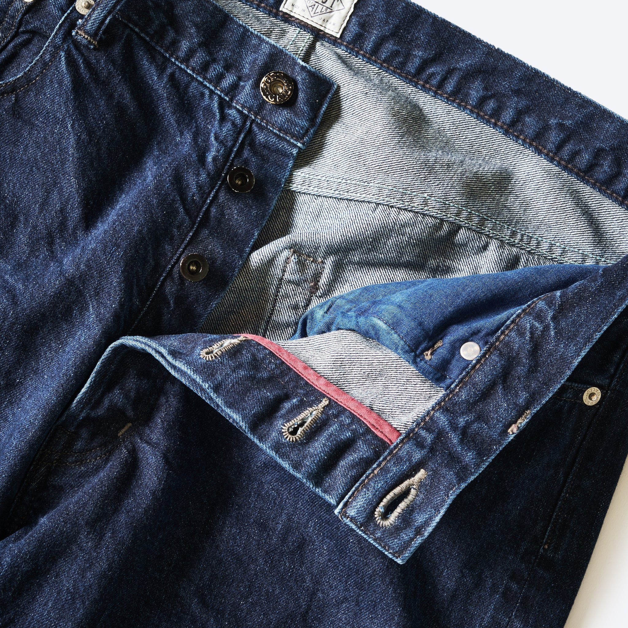 #1382-12DW No.1 Five Pocket : 12oz. selvedge deep washed denim indigo