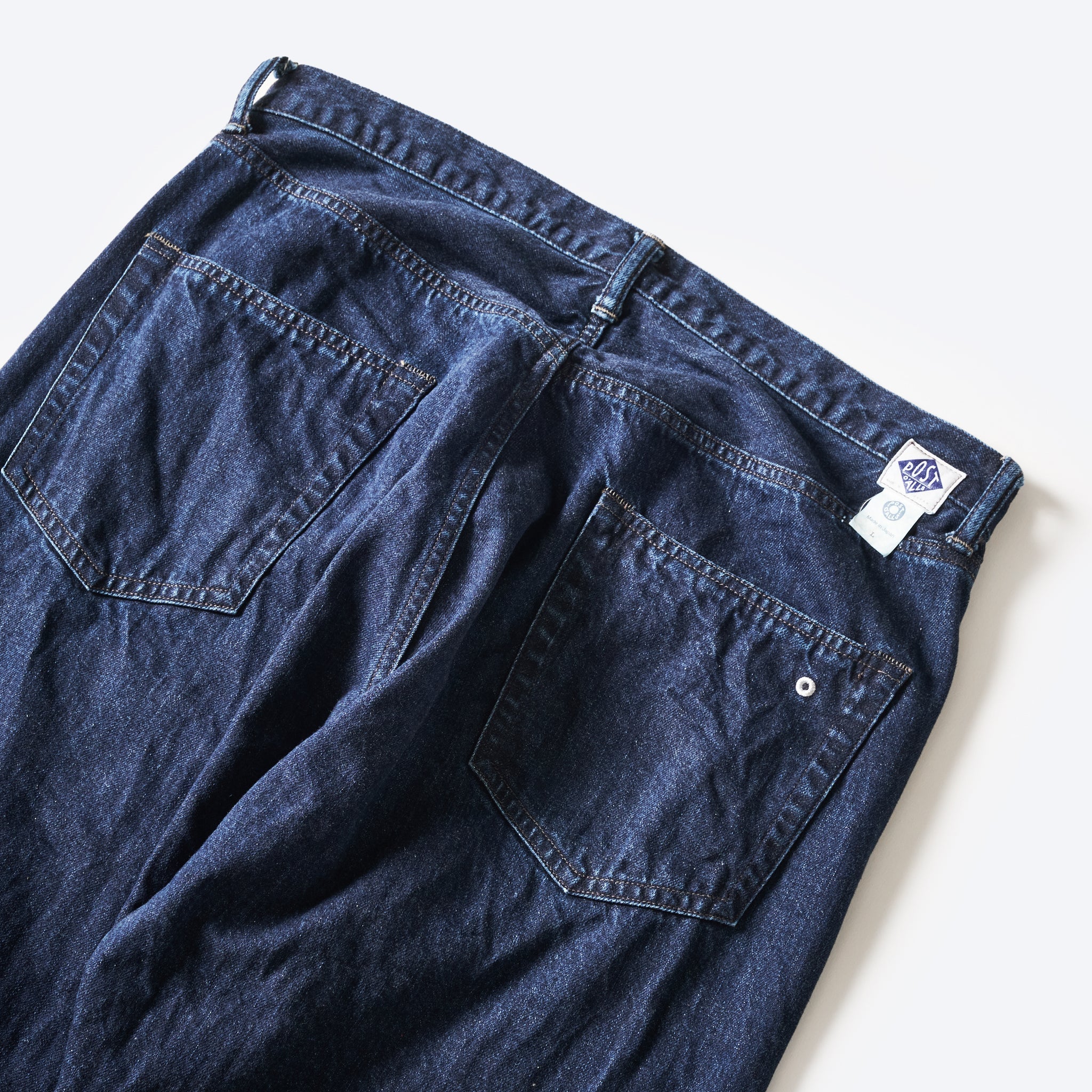 #1382-12DW No.1 Five Pocket : 12oz. selvedge deep washed denim indigo