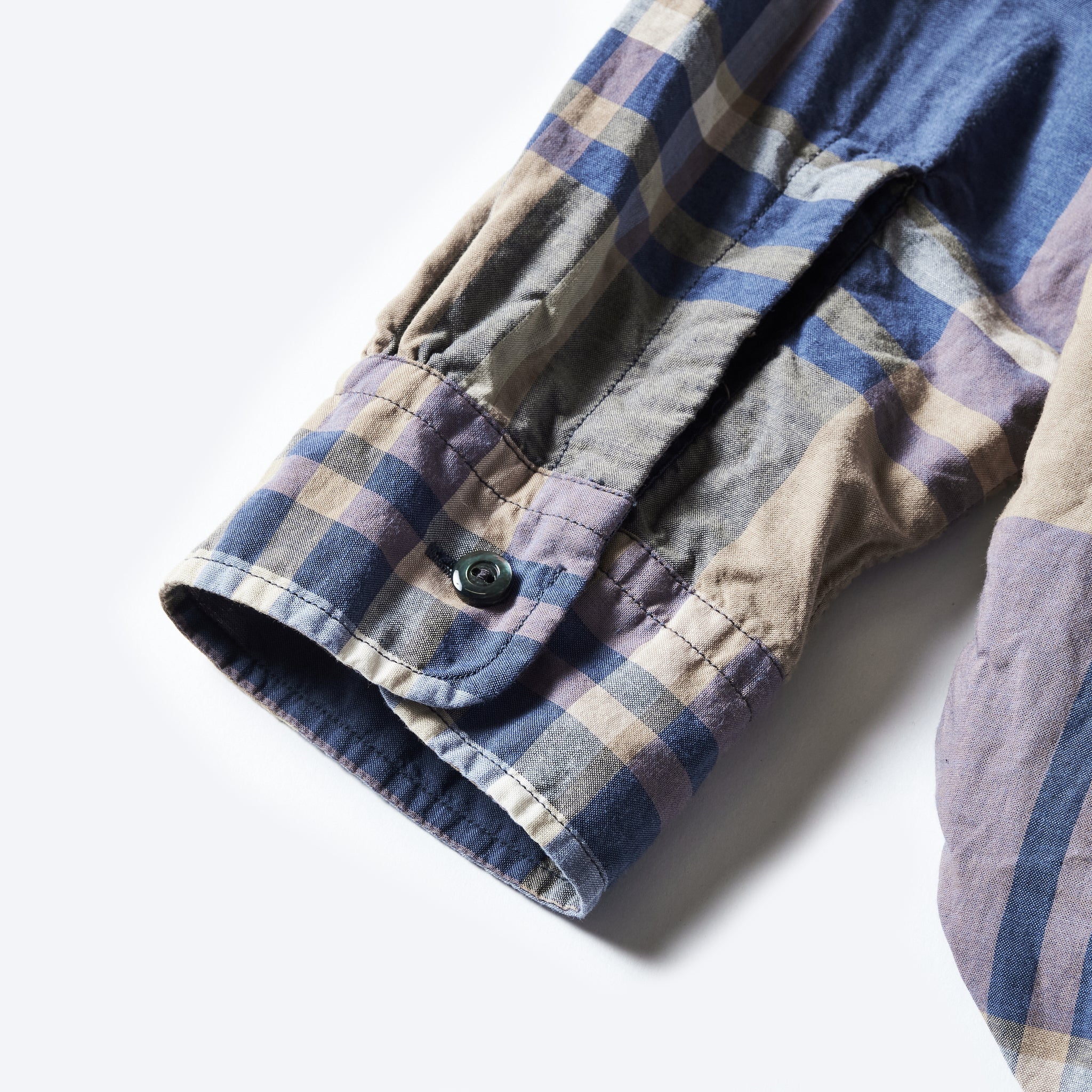 #3220W-FPW1 NEUTRA 5-W : feather chambray plaid W-ply blue