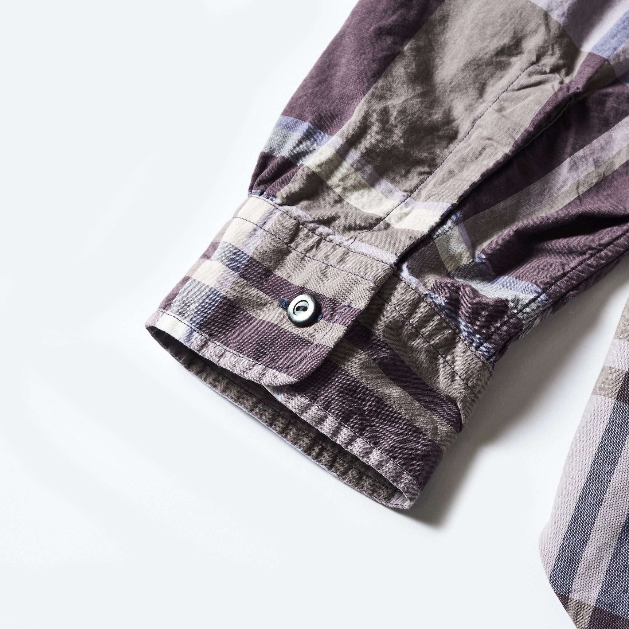 #3220W-FPW3 NEUTRA 5-W : feather chambray plaid W-ply maroon
