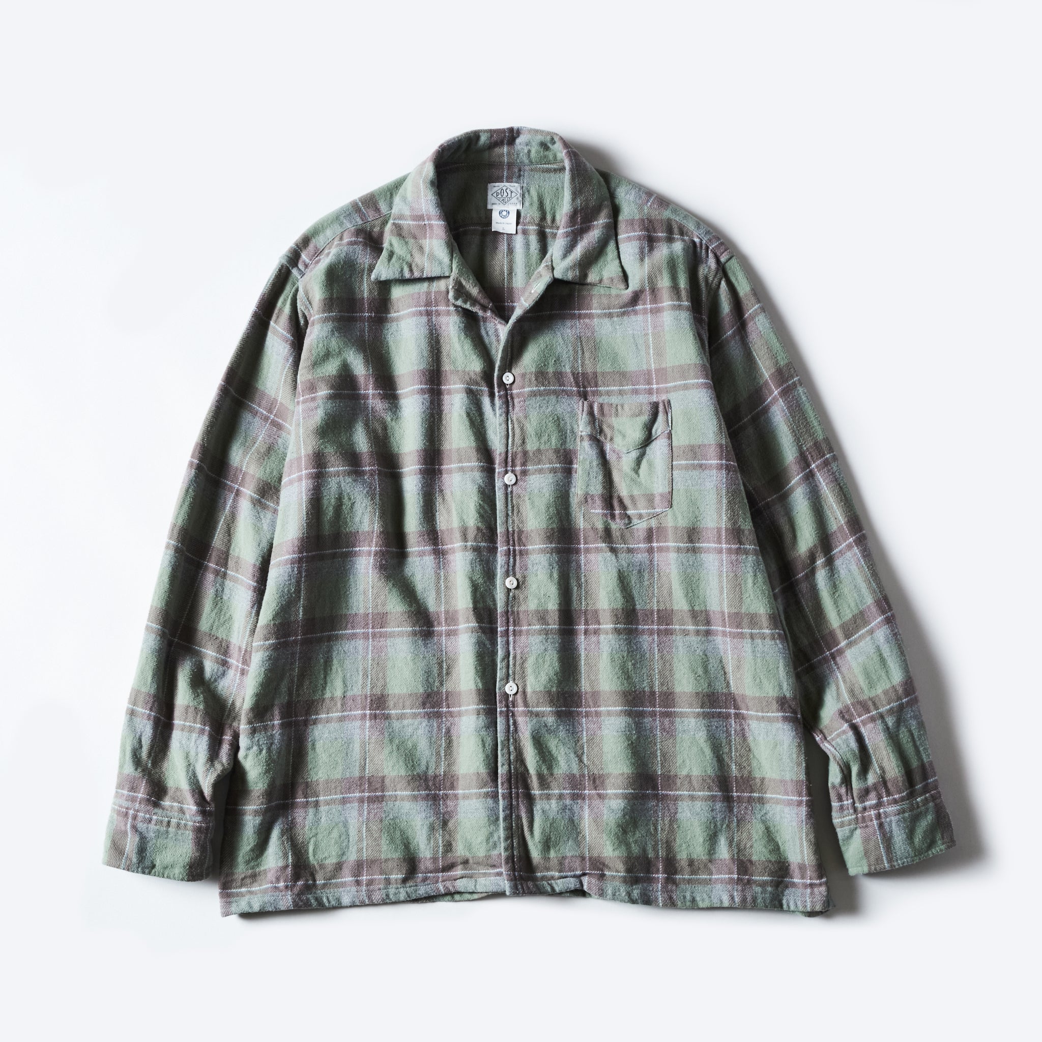 #3221-FP2 NEUTRA 6 : flannel plaid pale green