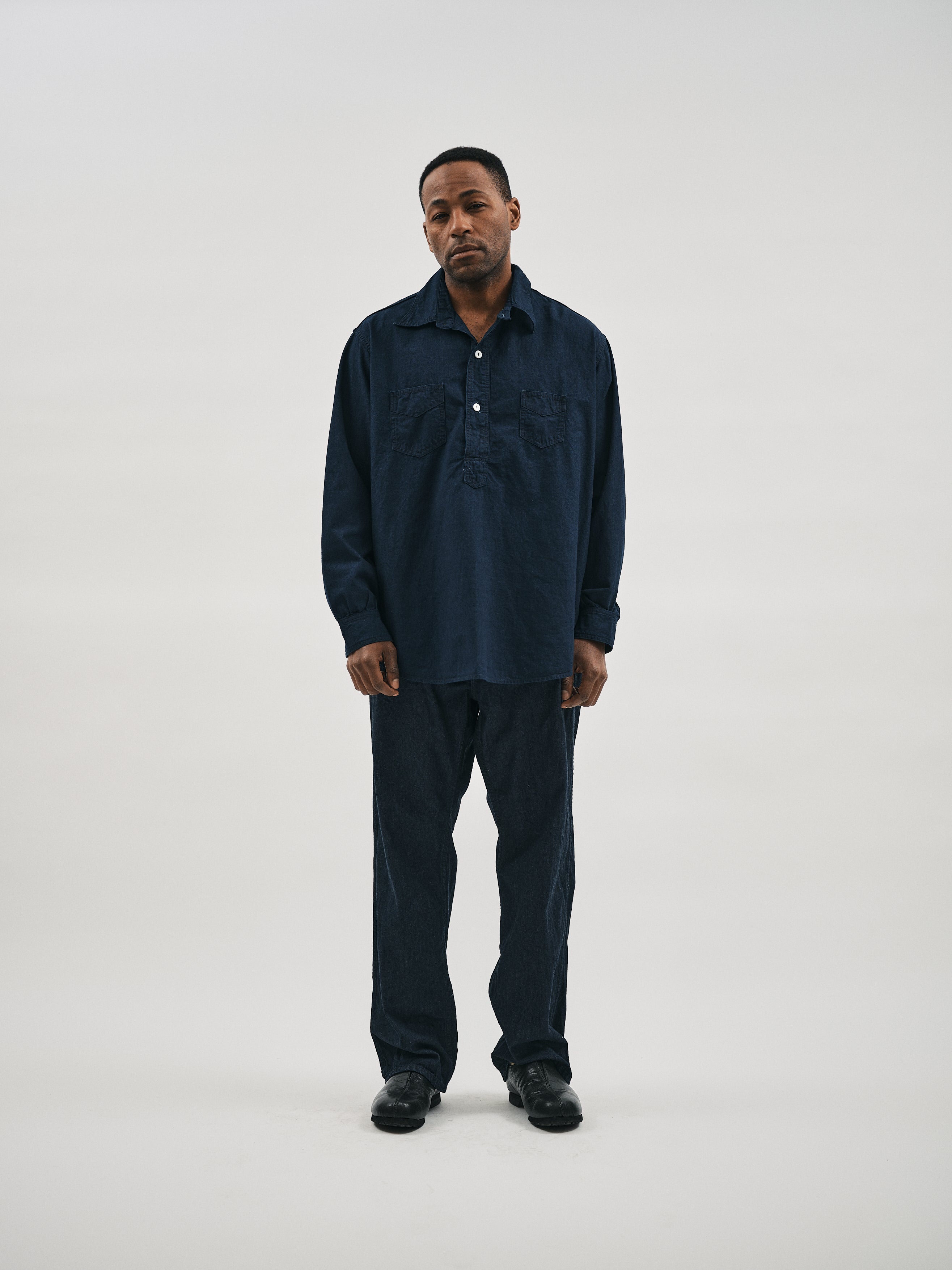 #3327-8DI SWEETBEAR Bandtop : 8oz.denim dark indigo