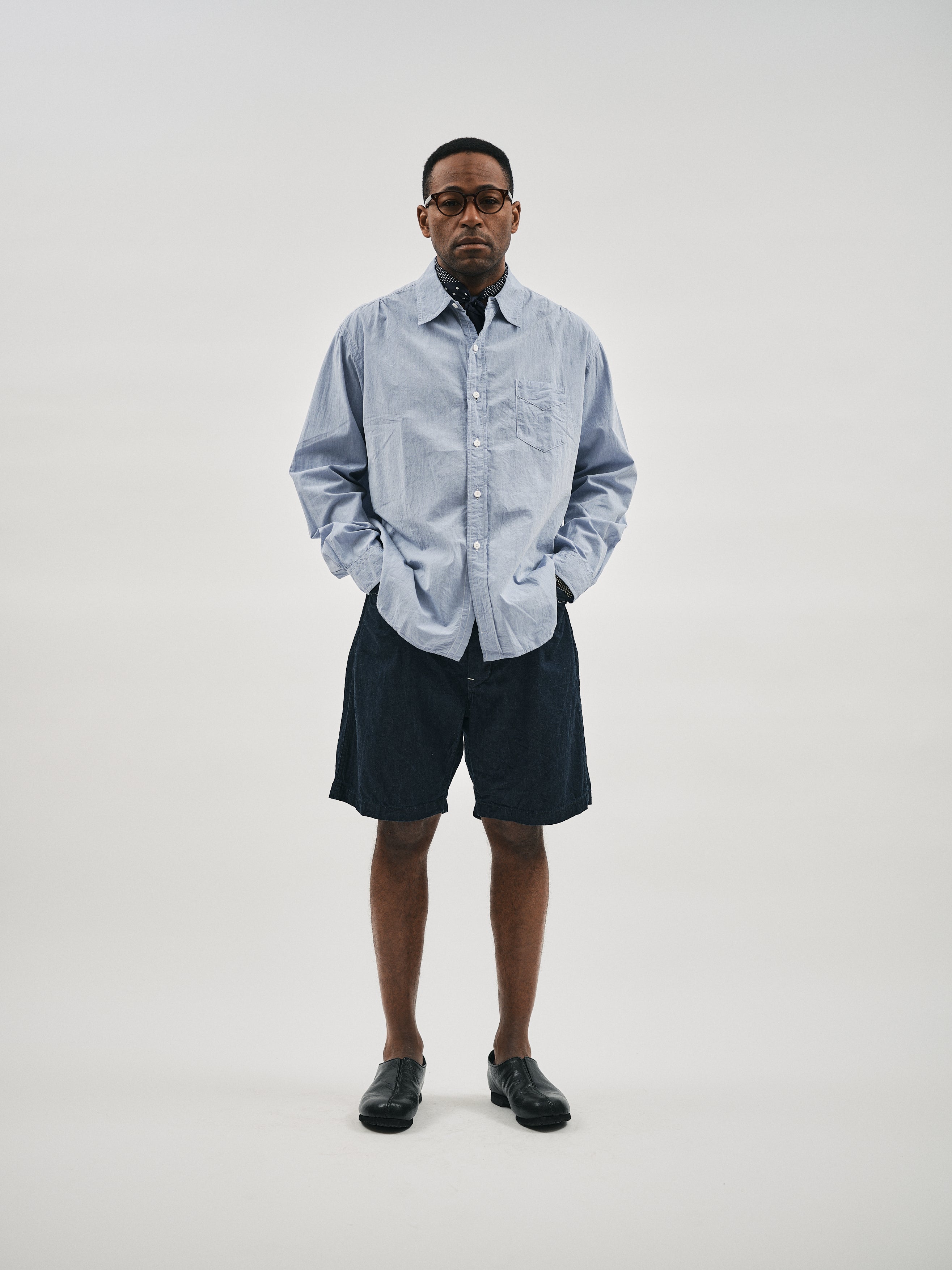 #3232-HBL Original BL Shirt : high count broadcloth lt.blue