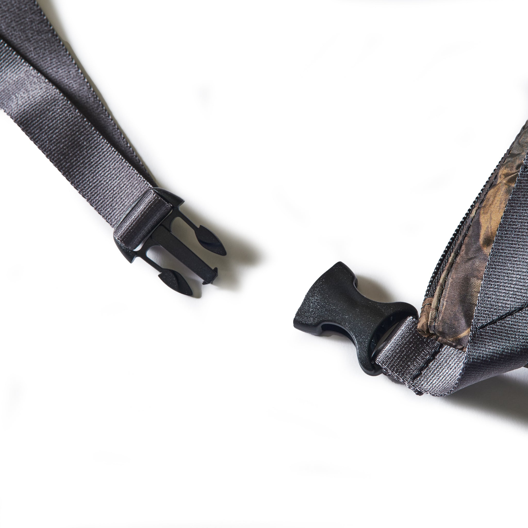 JP510-NC1 BAGSINPROGRESS x Post O'Alls FANNYPACK CROSSBODY : nylon forest camo brown jungle