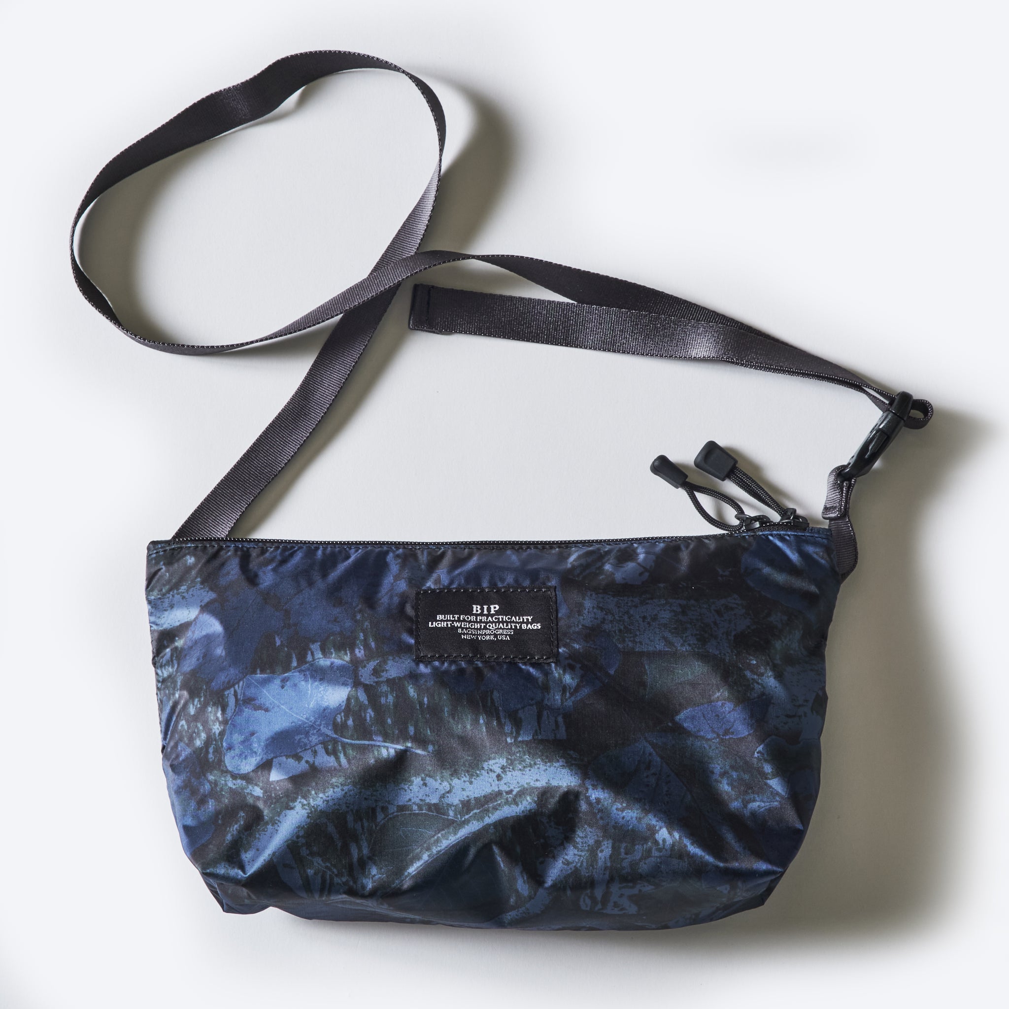 JP510-NC2 BAGSINPROGRESS x Post O'Alls FANNYPACK CROSSBODY : nylon forest camo blue jungle