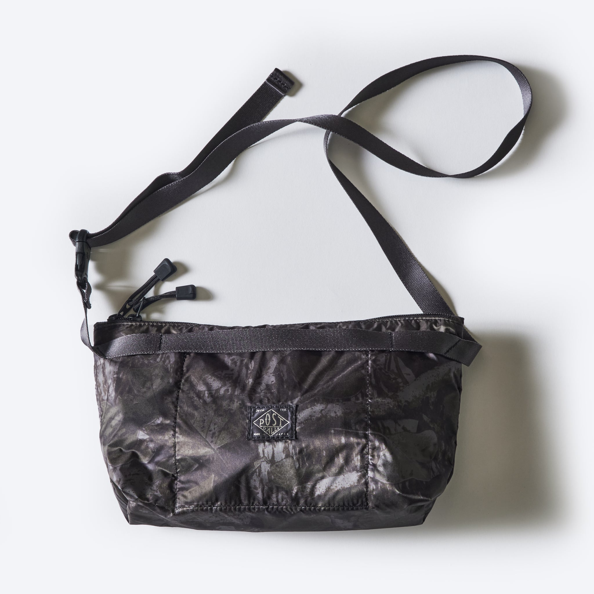 JP510-NC3 BAGSINPROGRESS x Post O'Alls FANNYPACK CROSSBODY : nylon forest camo grey jungle