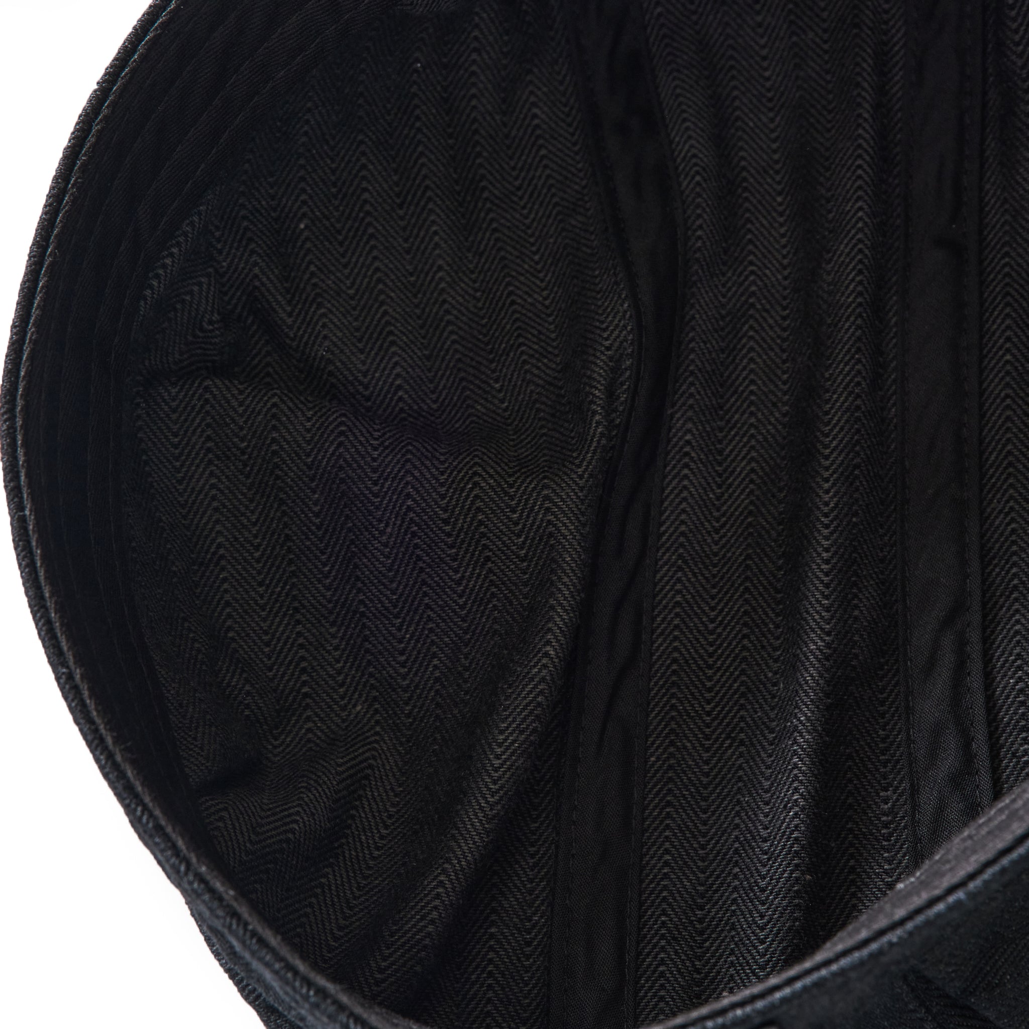 #1601-HBB Engineers' Cap : herringbone denim black