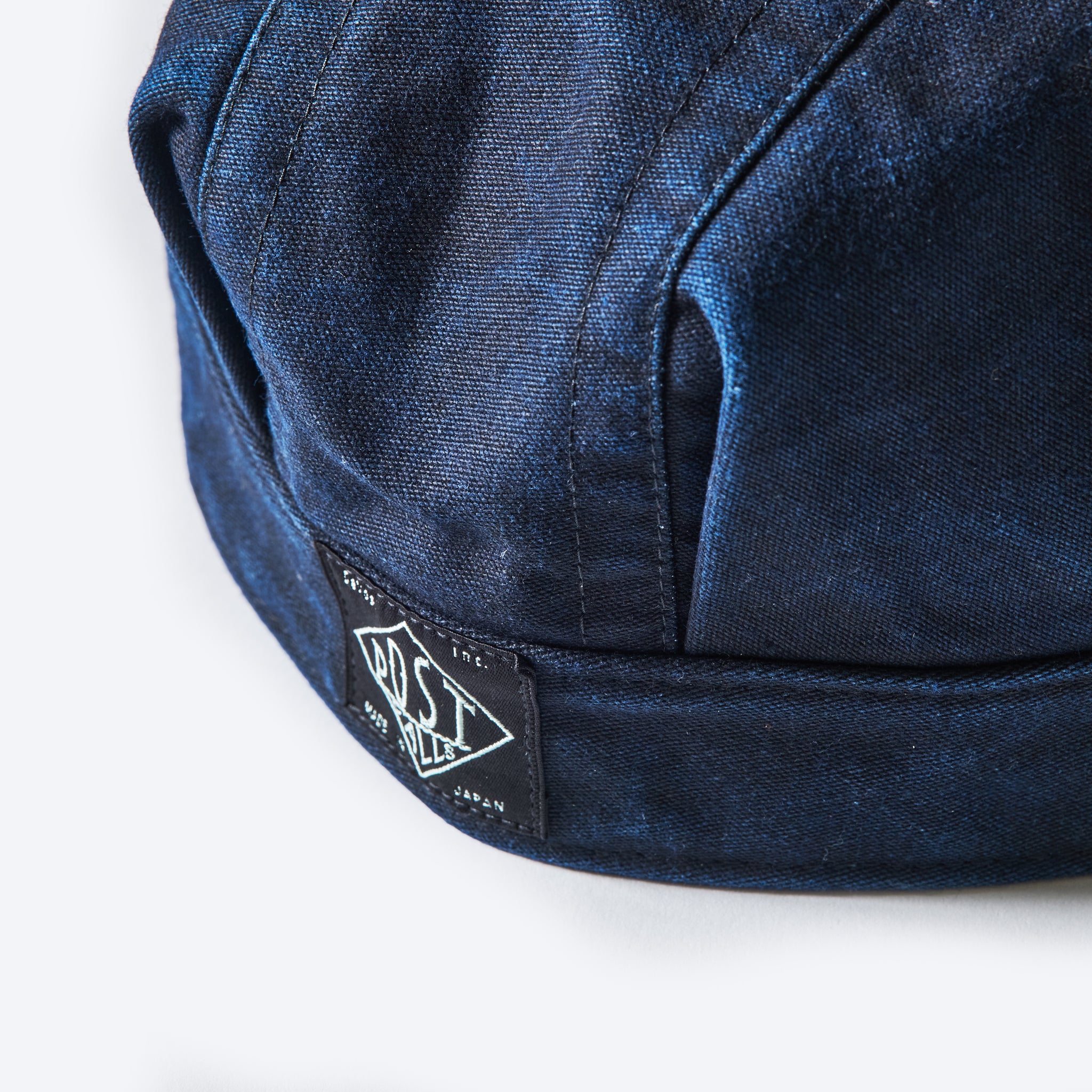 #1601-MBI Engineers' Cap : moleskin black indigo