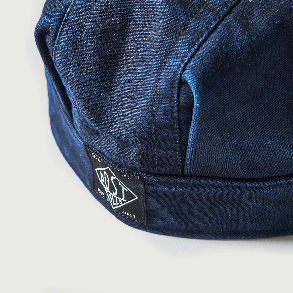 #1601-MBI Engineers' Cap : moleskin black indigo